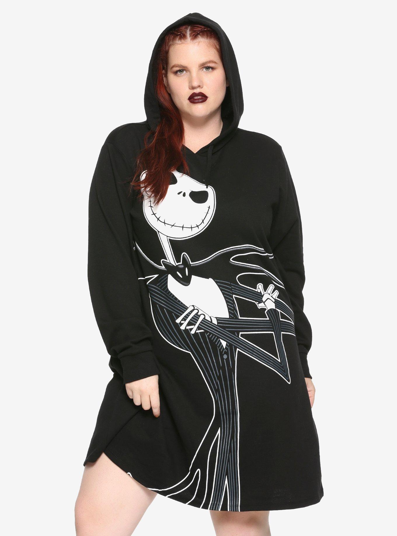 The Nightmare Before Christmas 25th Anniversary Tunic Hoodie Dress, WHITE, hi-res