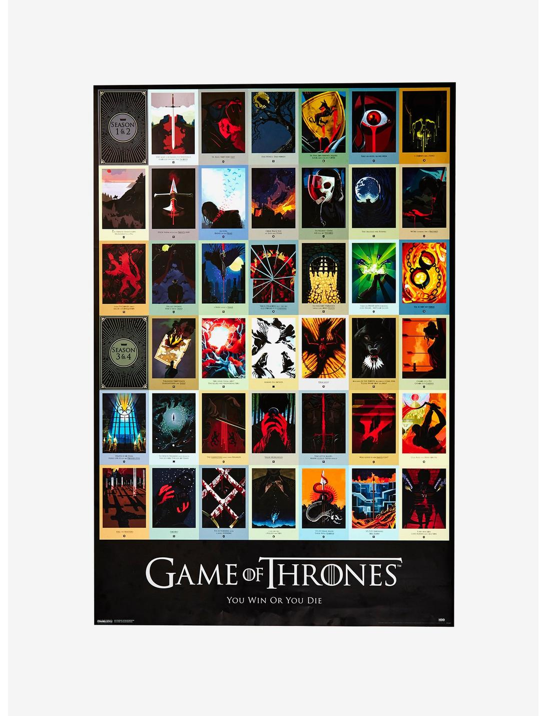 Game Of Thrones Seasons Poster, , hi-res