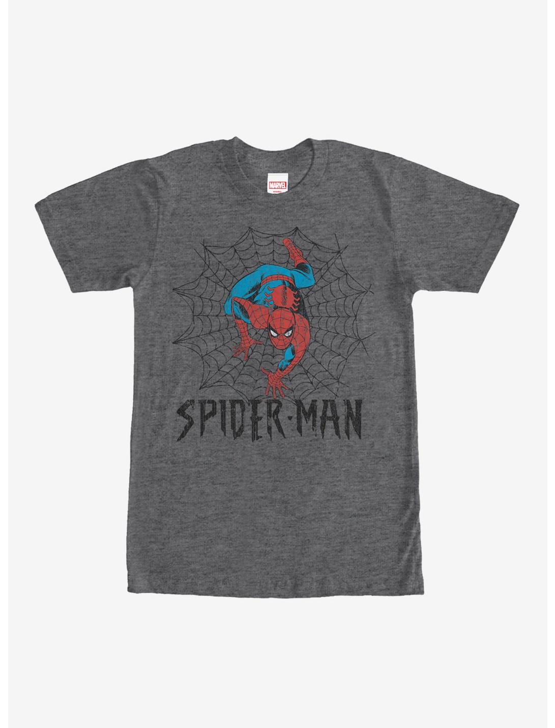 Marvel Spider-Man Web T-Shirt, CHAR HTR, hi-res