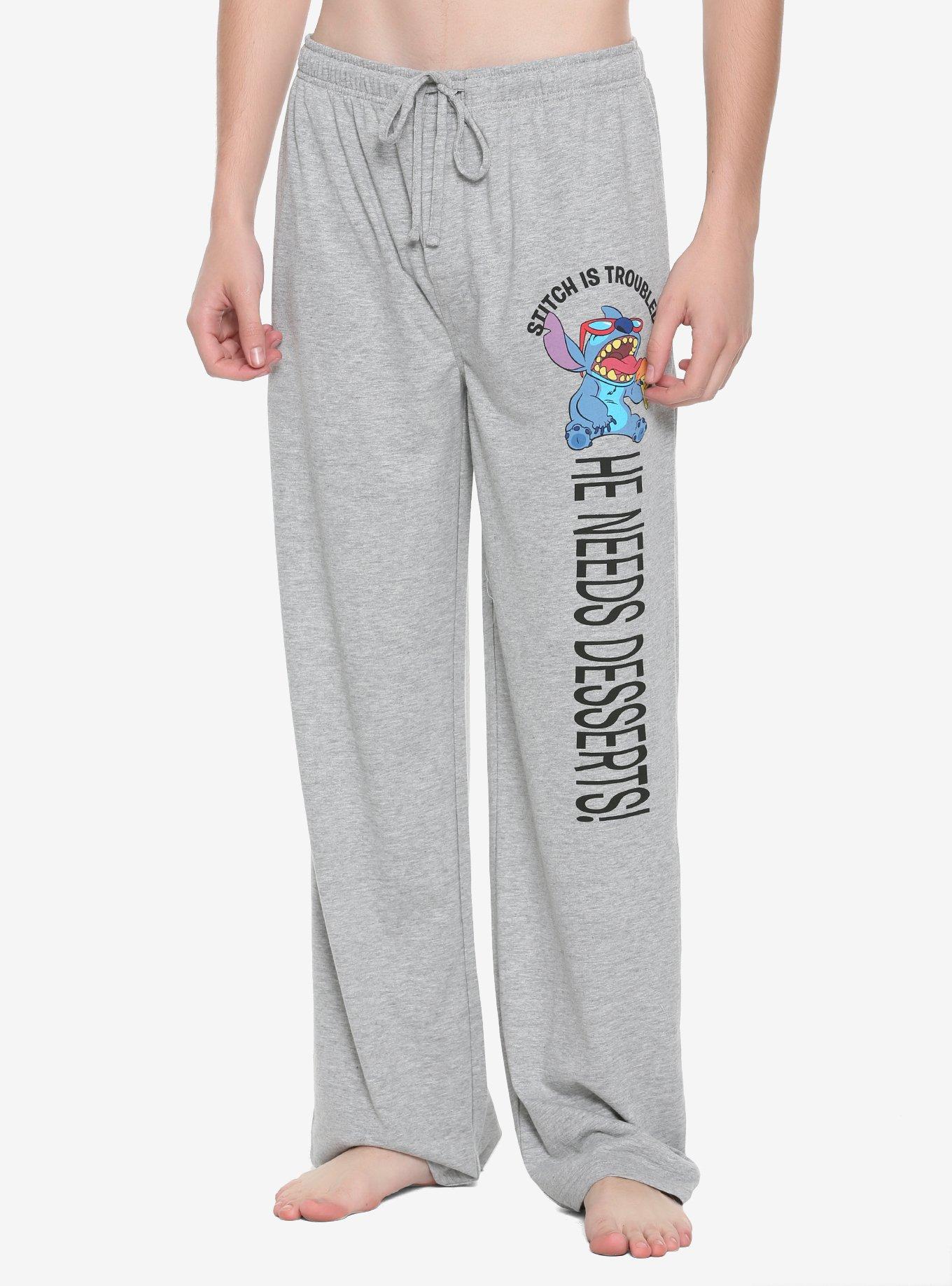 Disney Lilo & Stitch Dessert Stitch Guys Pajama Pants, GREY, hi-res