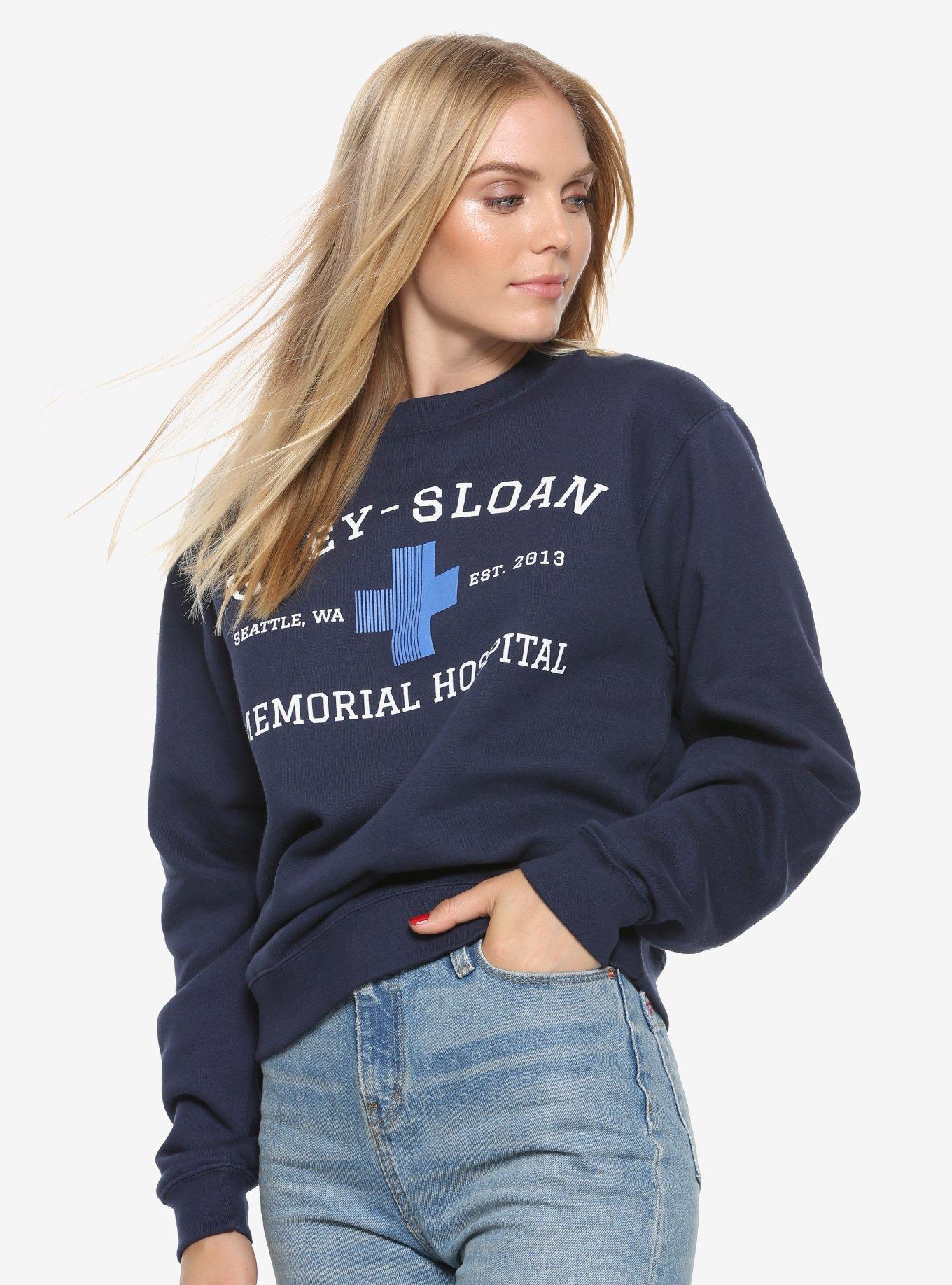 Grey's Anatomy Grey-Sloan Memorial Womens Sweatshirt - BoxLunch ...