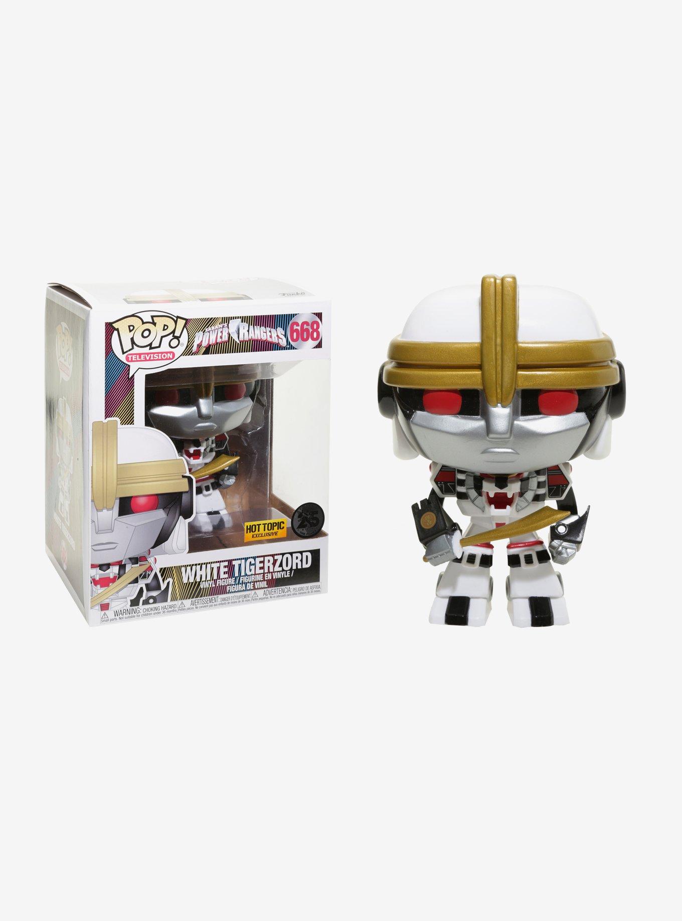 Funko Power Rangers Pop! Television White Tigerzord Vinyl Figure Hot Topic Exclusive, , hi-res