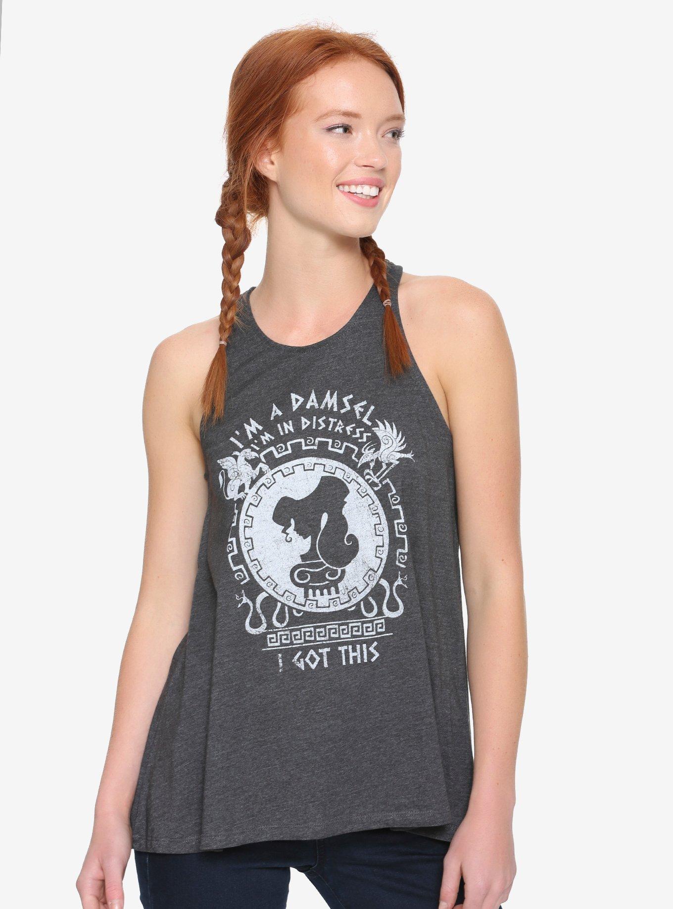 Disney Hercules I Got This Womens Tank Top - BoxLunch Exclusive, GREY, hi-res