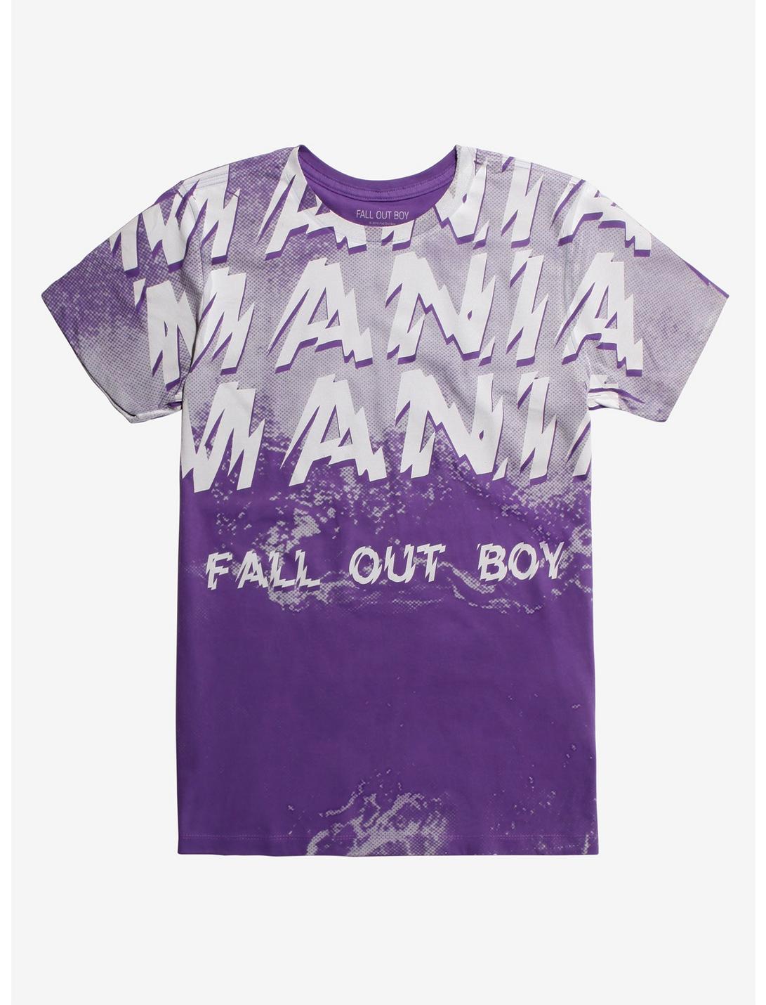 Fall Out Boy M A N I A Pop Art T-Shirt, PURPLE, hi-res