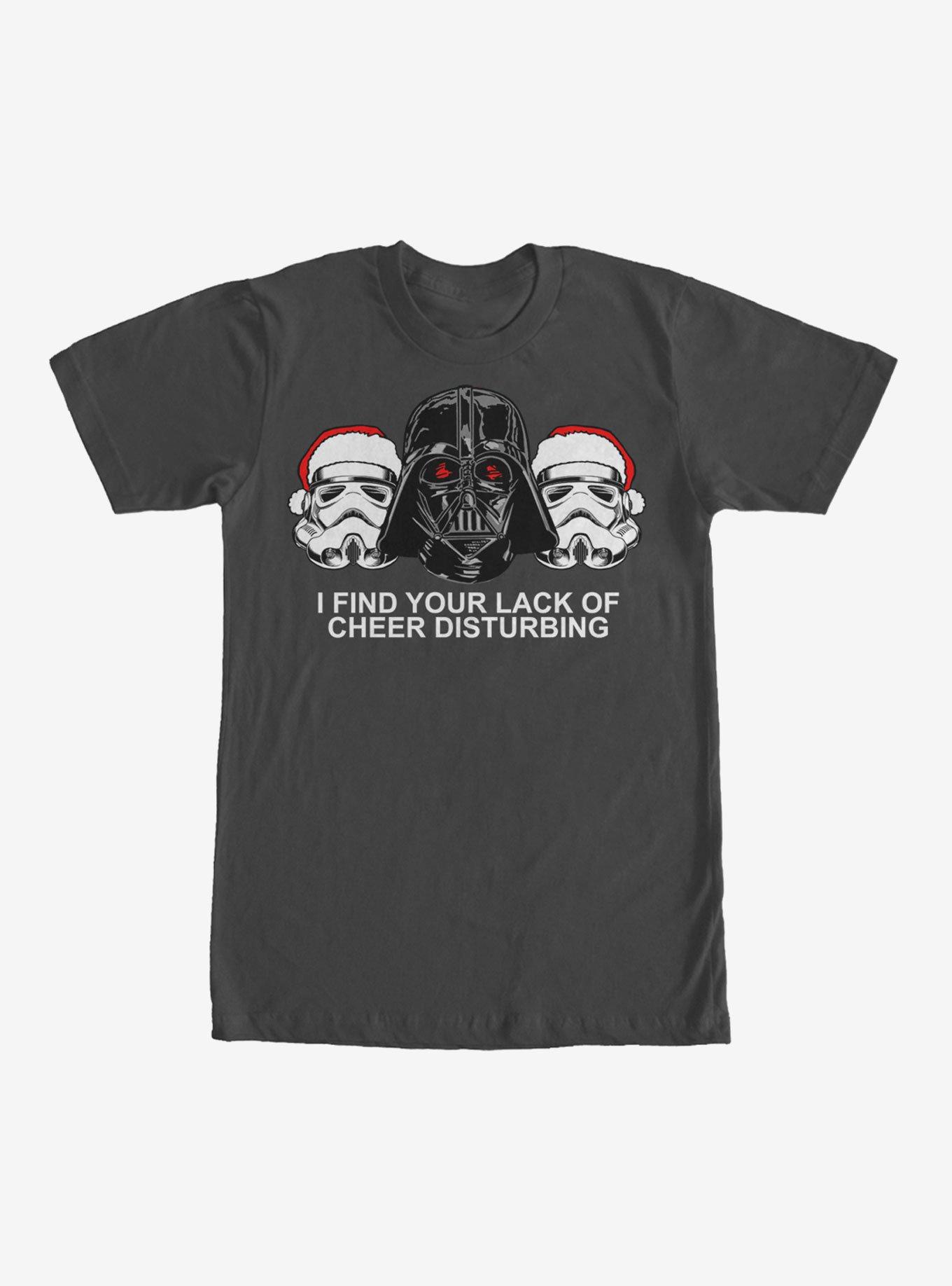 Star Wars Christmas Empire Lack of Cheer T-Shirt, CHARCOAL, hi-res