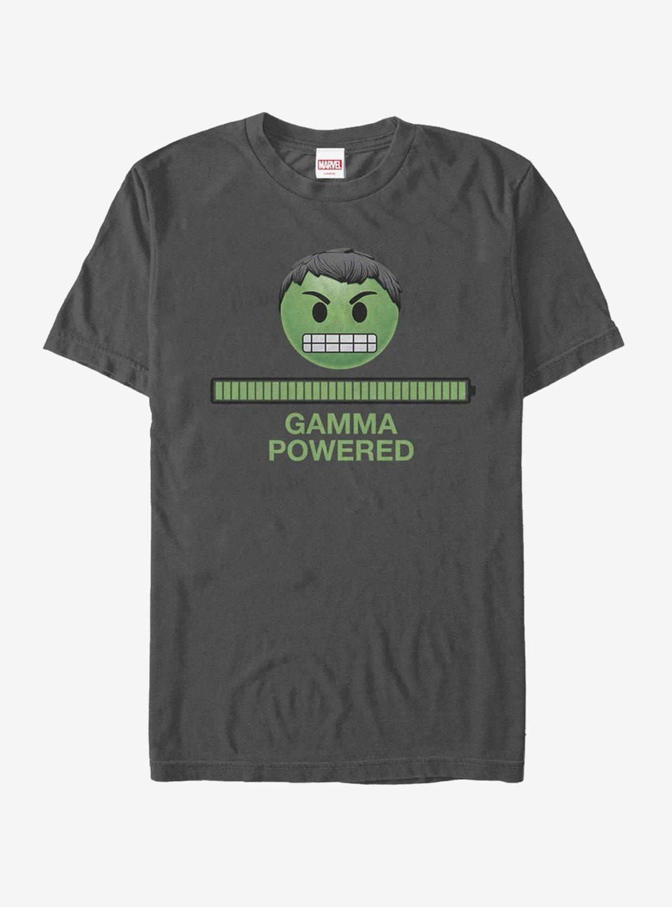 Marvel Hulk Gamma Powered Emoji T-Shirt, CHARCOAL, hi-res