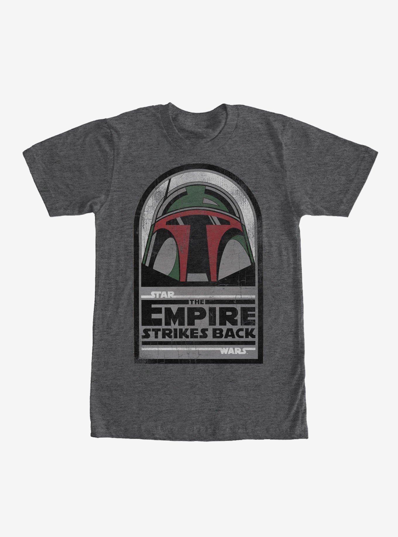 Star Wars Boba Fett Strikes Back T-Shirt, CHAR HTR, hi-res