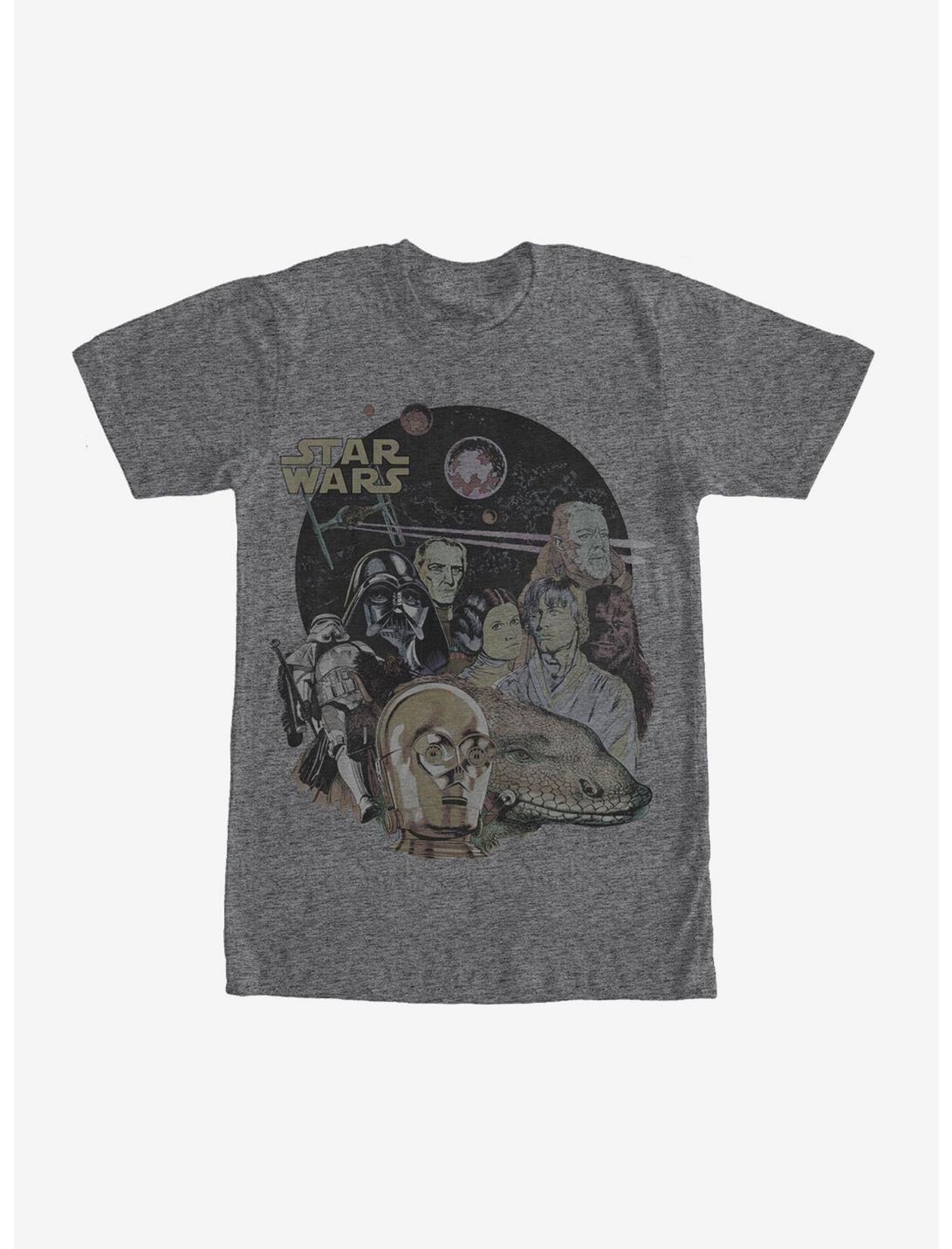 Star Wars Characters and Sandtrooper T-Shirt, CHAR HTR, hi-res