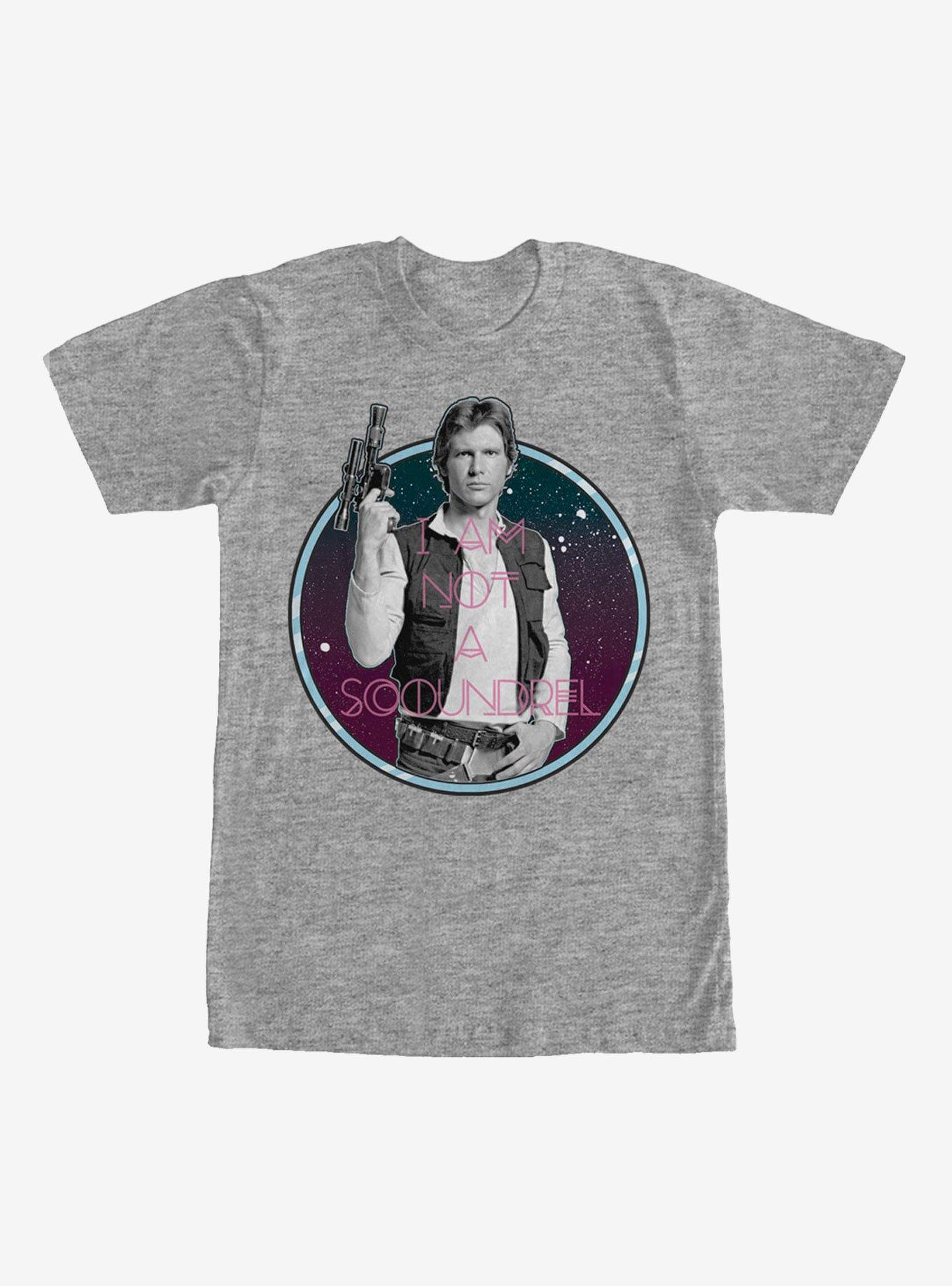 Star Wars Han Solo Not a Scoundrel T-Shirt, ATH HTR, hi-res