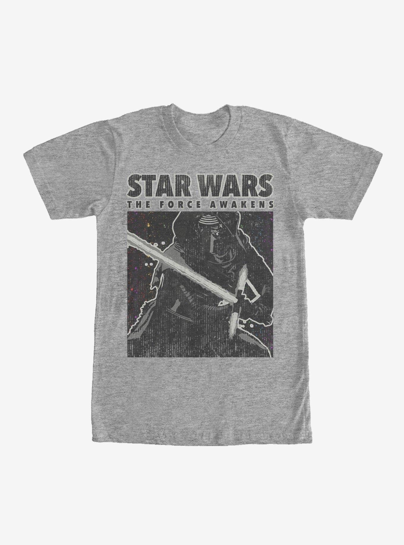 Star Wars Kylo Ren Distressed T-Shirt - BLACK | Hot Topic