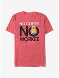 Despicable Me Minion No Coffee T-Shirt, RED HTR, hi-res