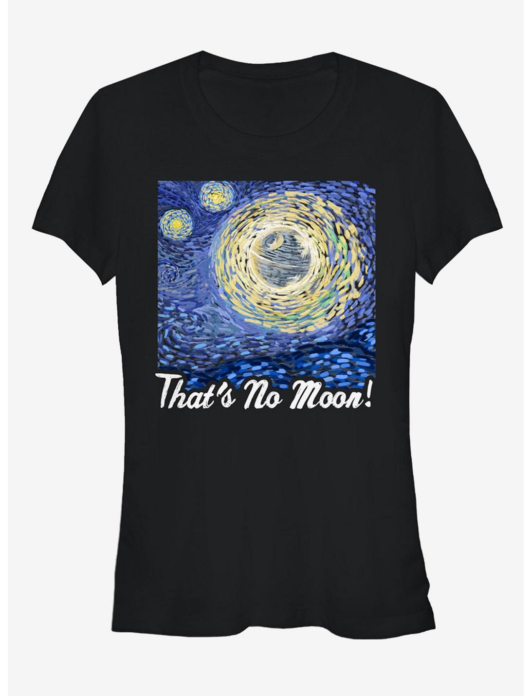 Star Wars That's No Moon Art Girls T-Shirt, BLACK, hi-res