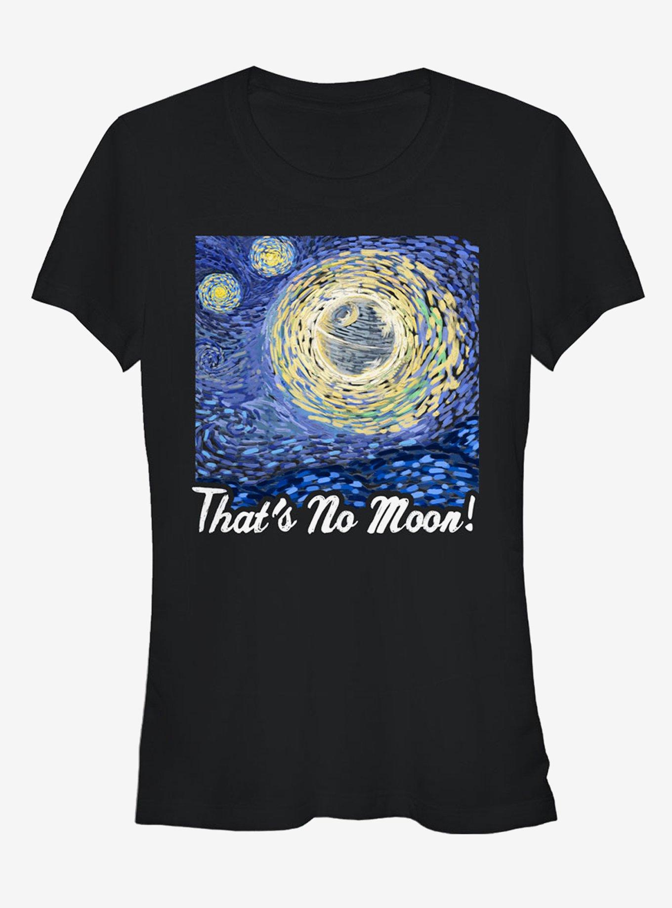 Star Wars That's No Moon Art Girls T-Shirt, BLACK, hi-res