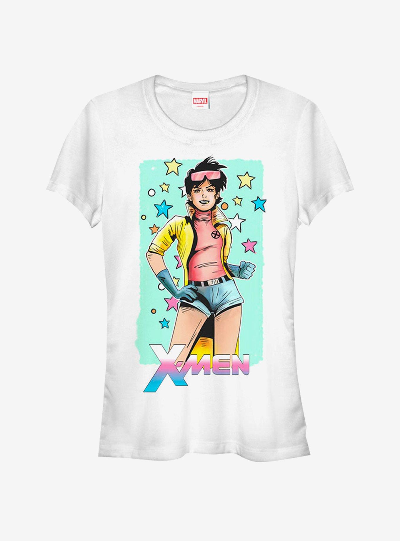 Marvel X-Men Jubilee Stars Girls T-Shirt, WHITE, hi-res