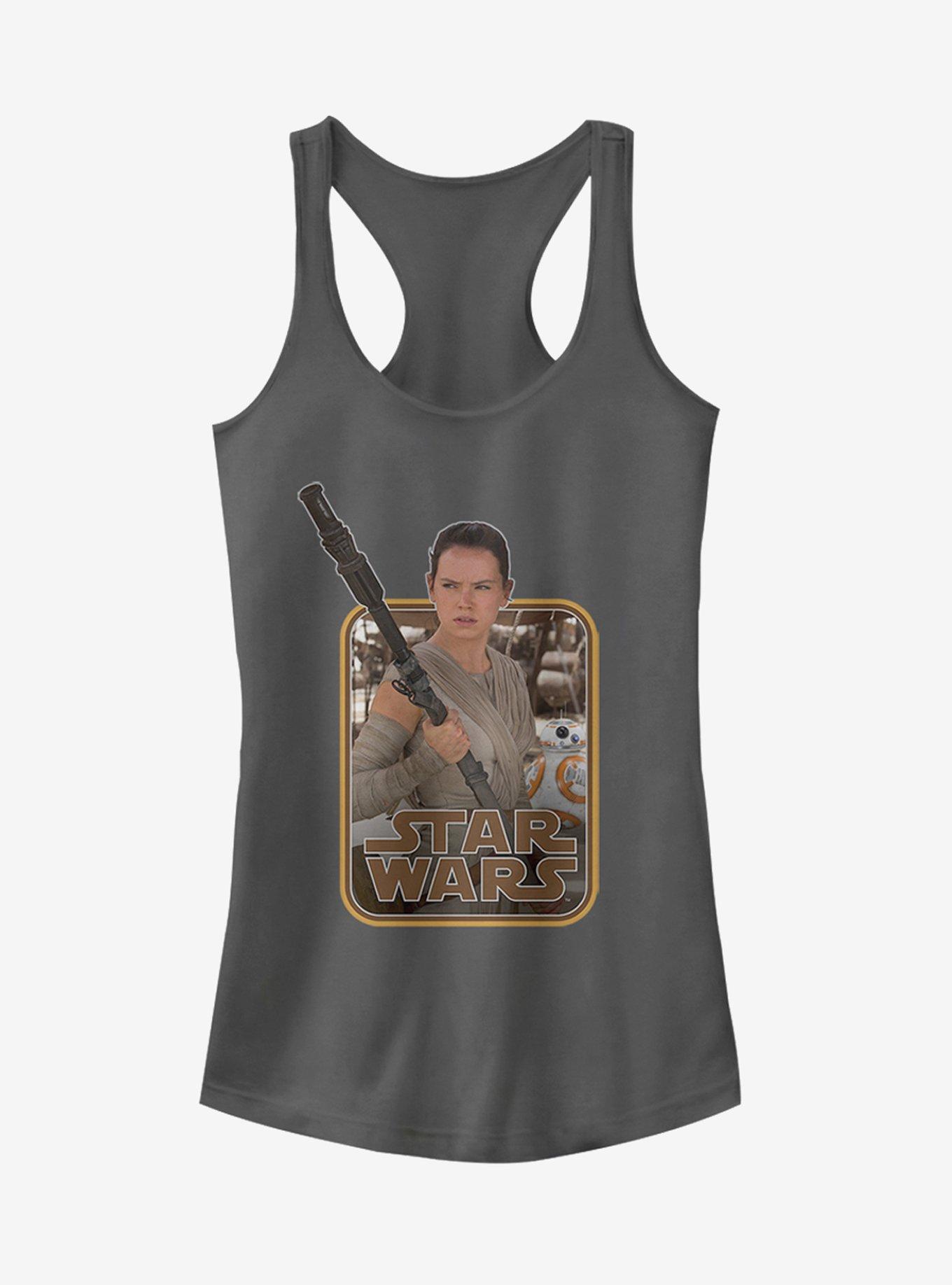 Star Wars Retro Rey and BB-8 Girls Tank, , hi-res