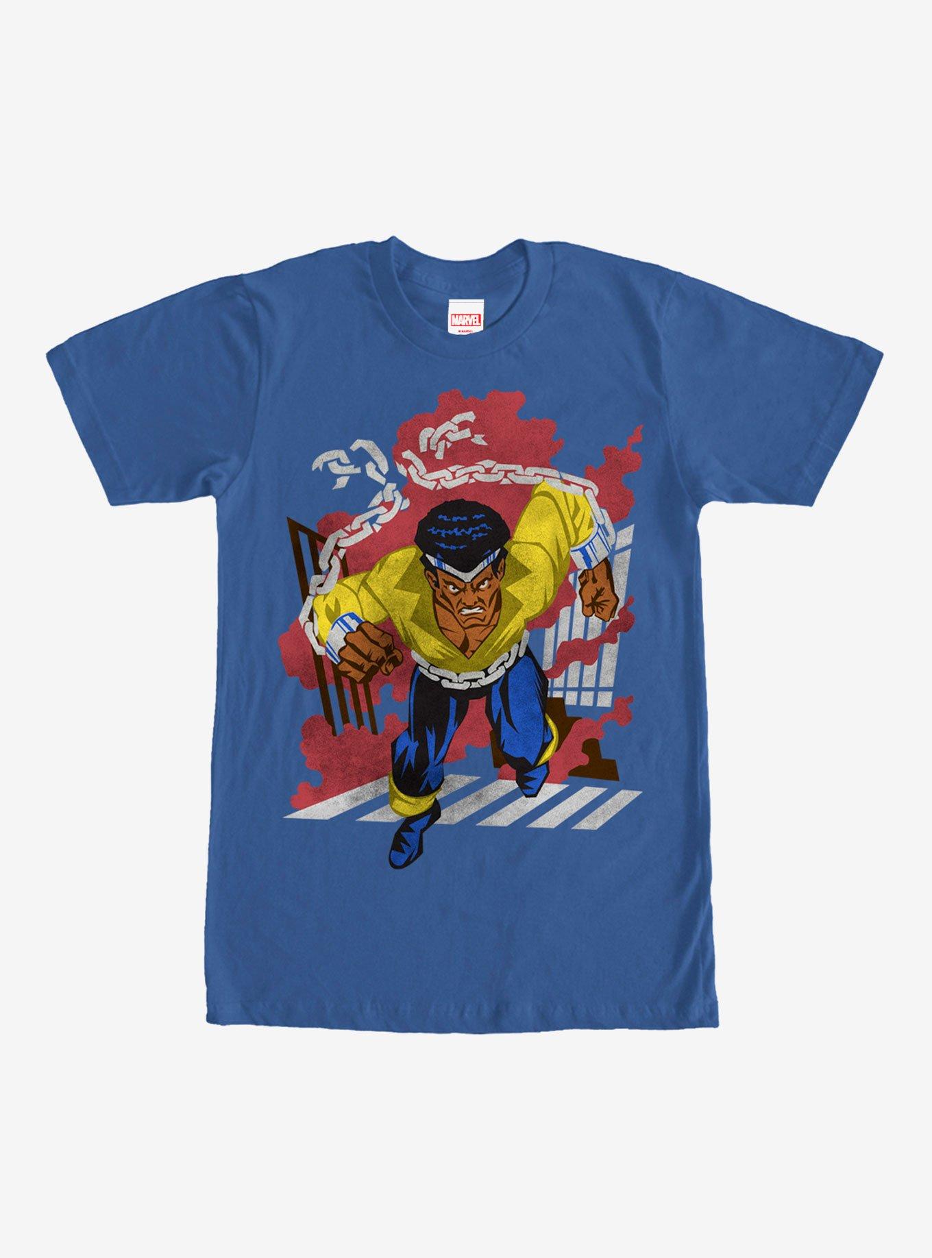 Marvel Power Man Breaks Free T-Shirt, ROYAL, hi-res