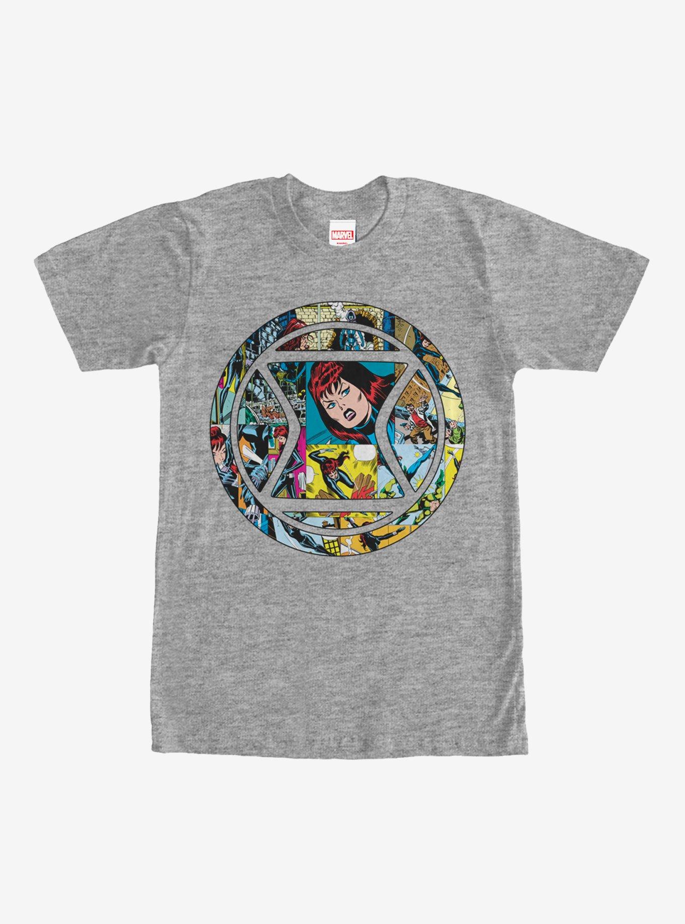 Marvel Black Widow Mosaic T-Shirt, ATH HTR, hi-res