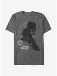 Star Wars Darth Vader Profile Shadow T-Shirt, CHAR HTR, hi-res