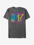 MTV Stripe Logo T-Shirt, CHAR HTR, hi-res