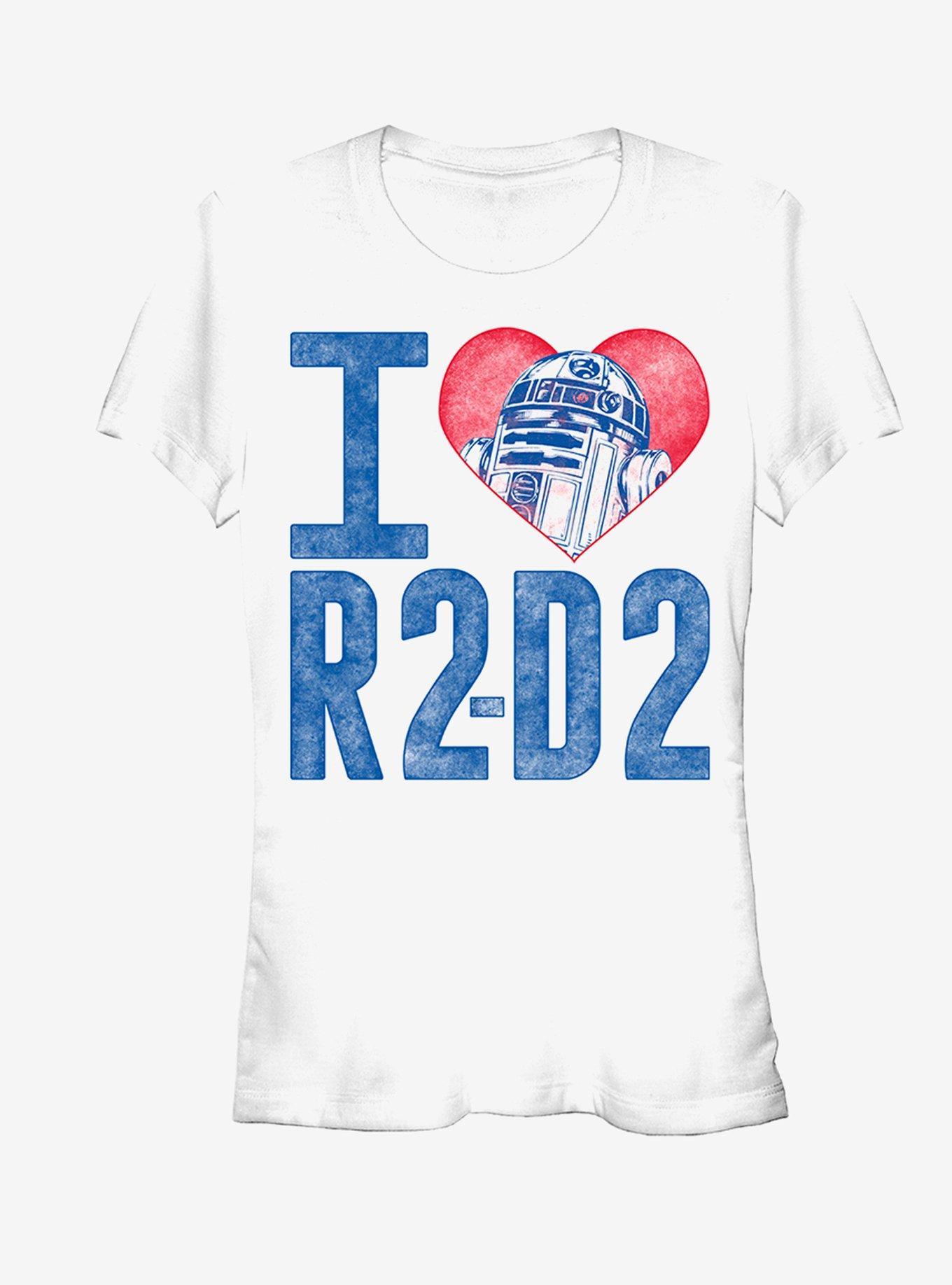 Star Wars I Love R2D2 Girls T-Shirt, WHITE, hi-res