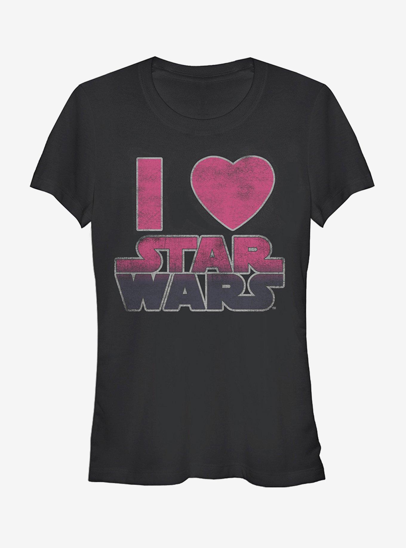 Star Wars Movie Love Girls T-Shirt, BLACK, hi-res