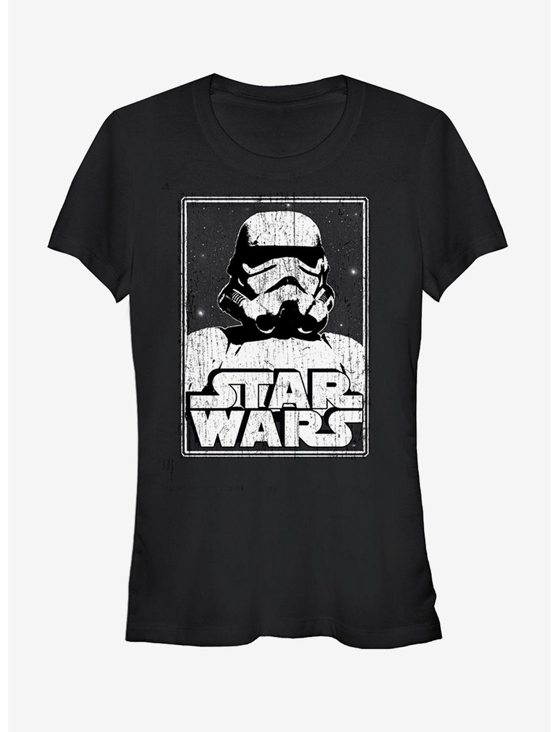 Star Wars Stormtrooper Logo Girls T-Shirt, BLACK, hi-res
