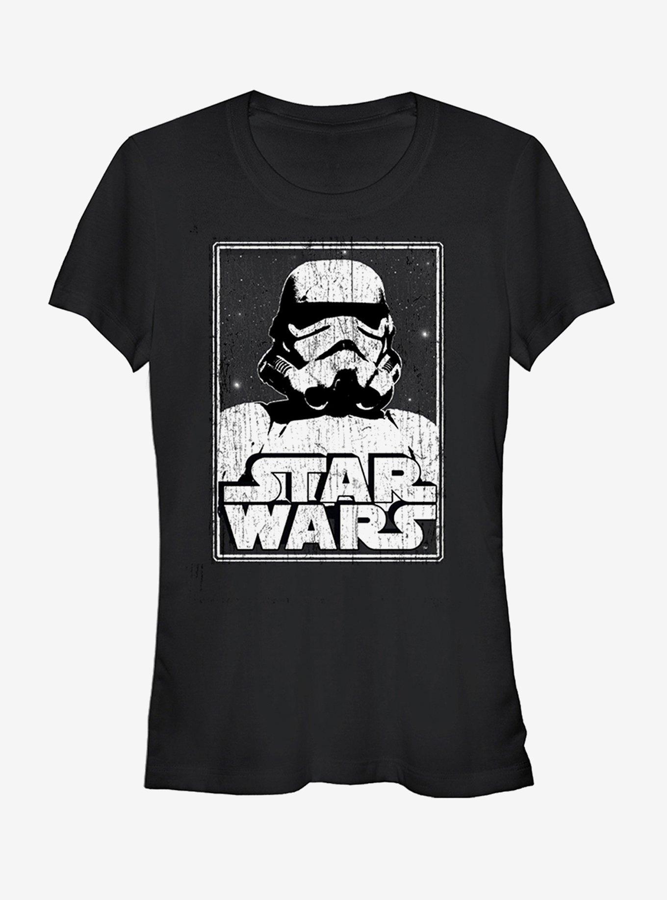 Star Wars Stormtrooper Logo Girls T-Shirt, BLACK, hi-res