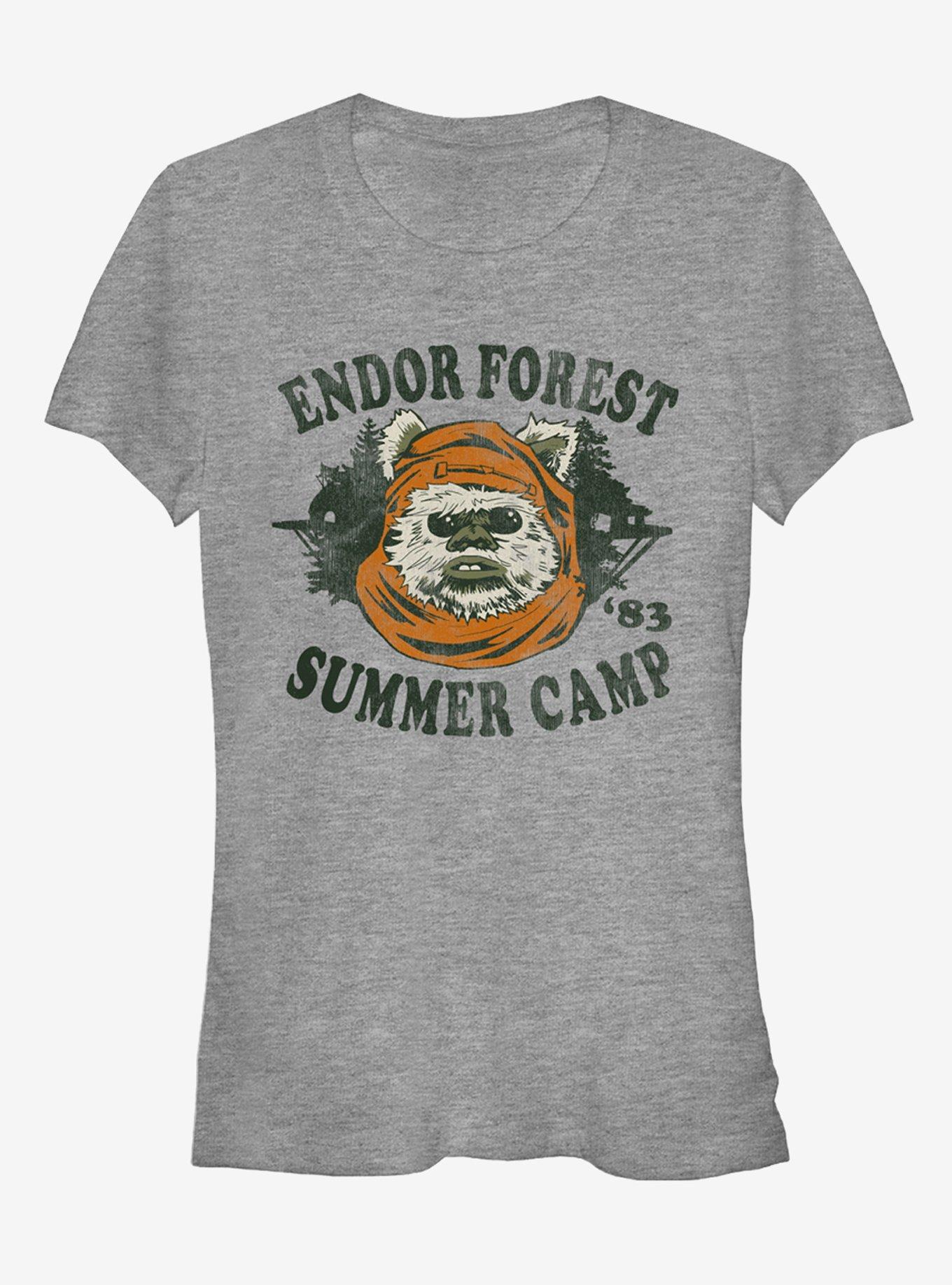 Star Wars Ewok Summer Camp Girls T-Shirt, ATH HTR, hi-res