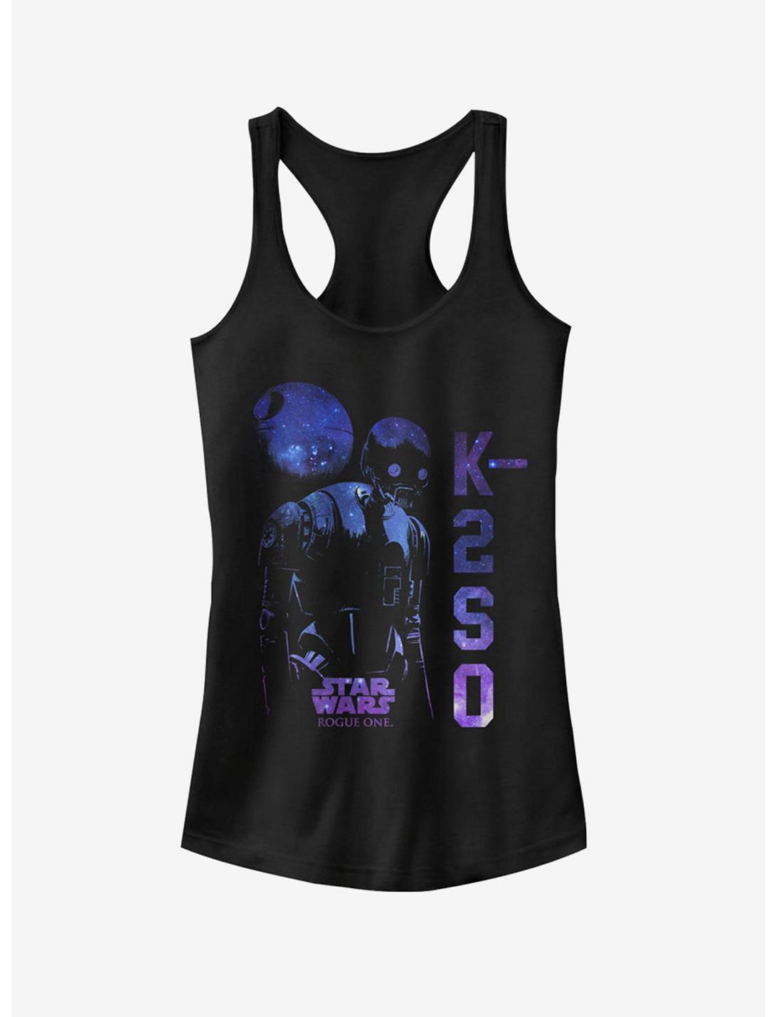 Star Wars K-2SO Galaxy Print Girls T-Shirt, BLACK, hi-res