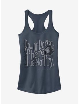 Star Wars Yoda Do or Do Not There Is No Try Girls Tank, INDIGO, hi-res