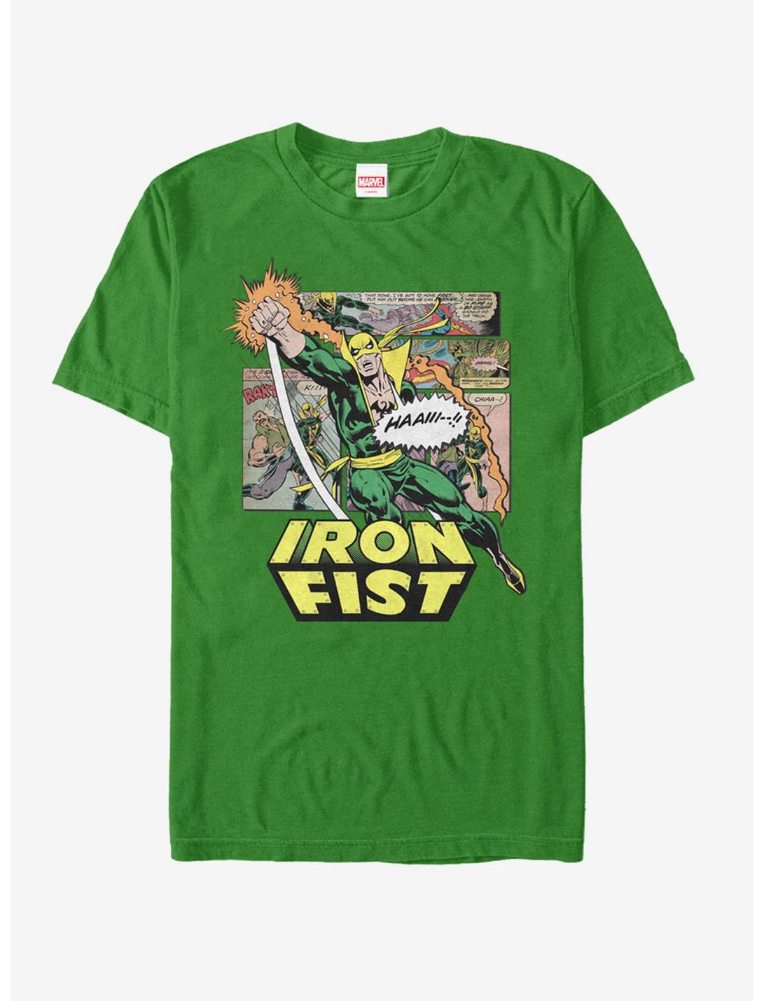 Marvel Iron Fist Comic Book Page T-Shirt, KELLY, hi-res