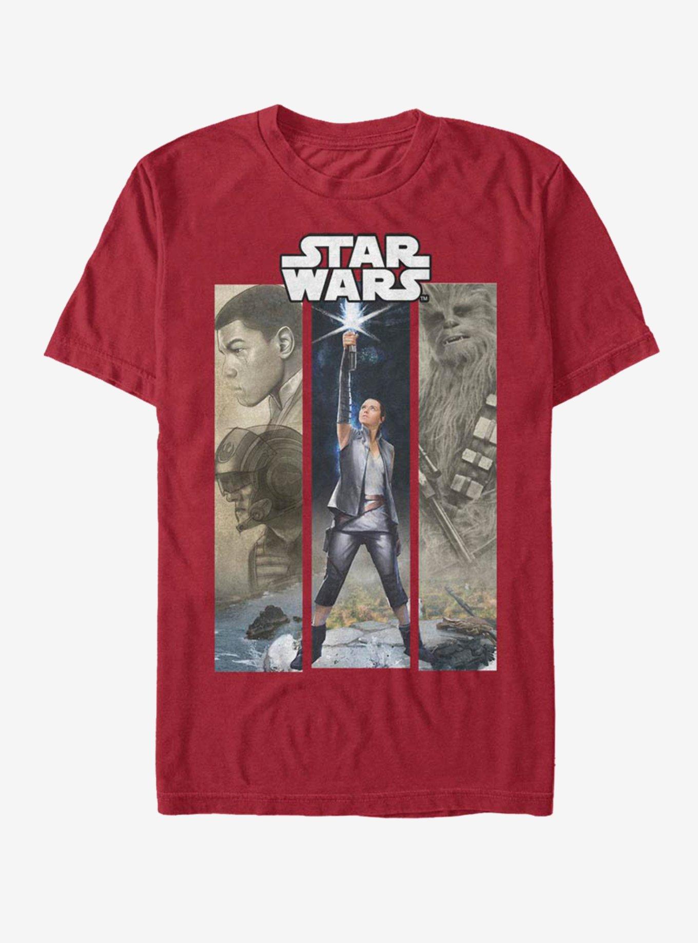 Star Wars Rebel Panels T-Shirt, CARDINAL, hi-res