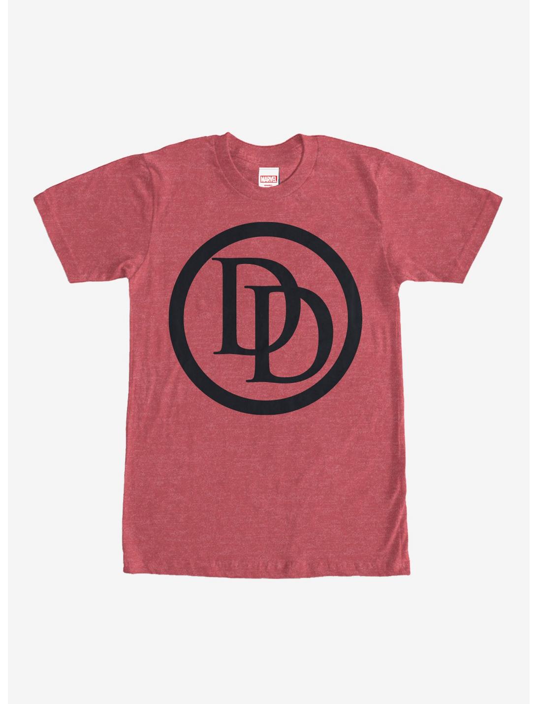 Marvel Daredevil Logo T-Shirt, RED HTR, hi-res