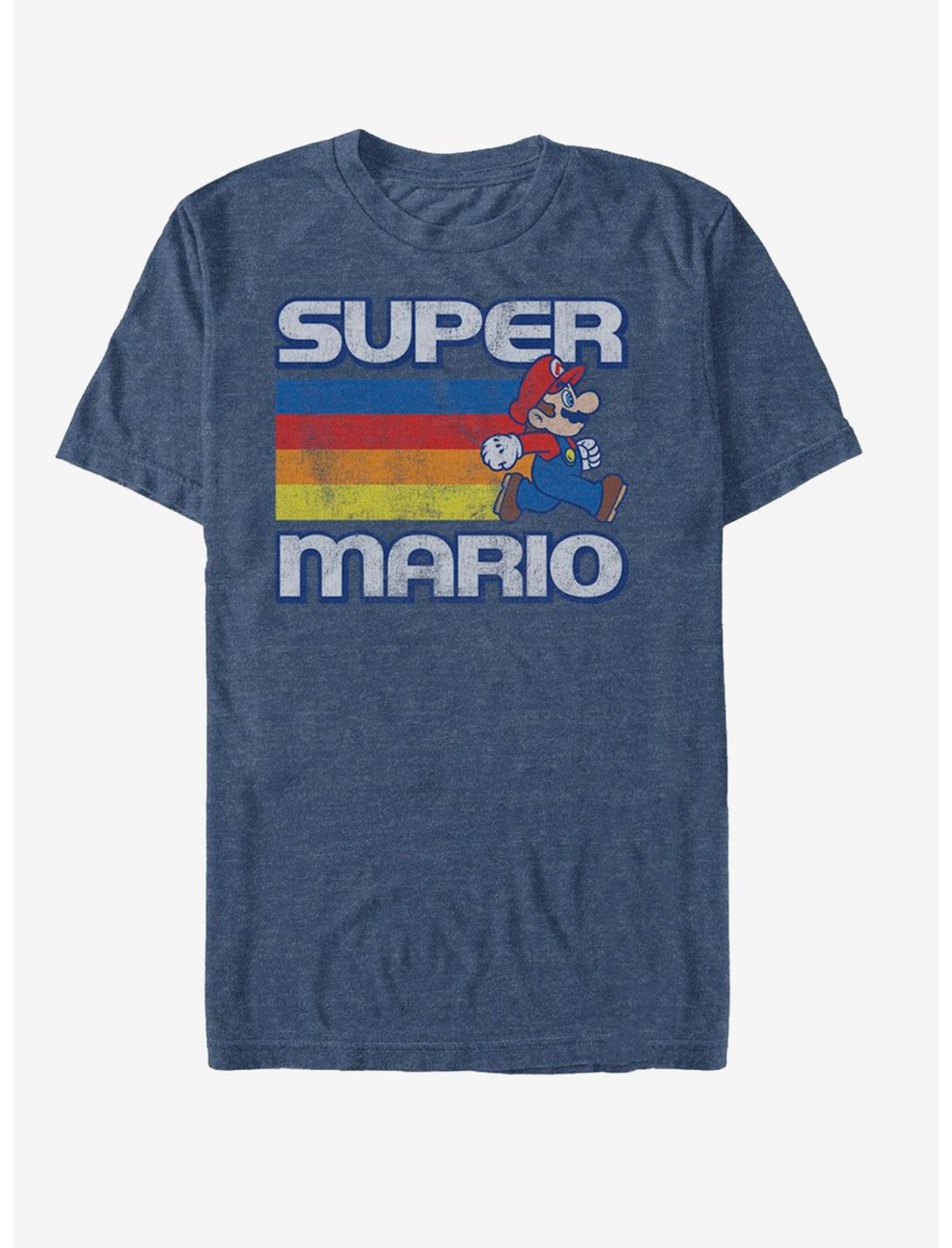 Nintendo Super Mario Rainbow Stripes T-Shirt, , hi-res