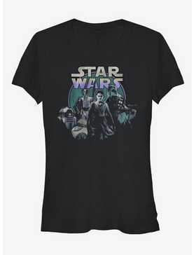 Star Wars Episode VII The Force Awakens Rey and Droids Girls T-Shirt, , hi-res