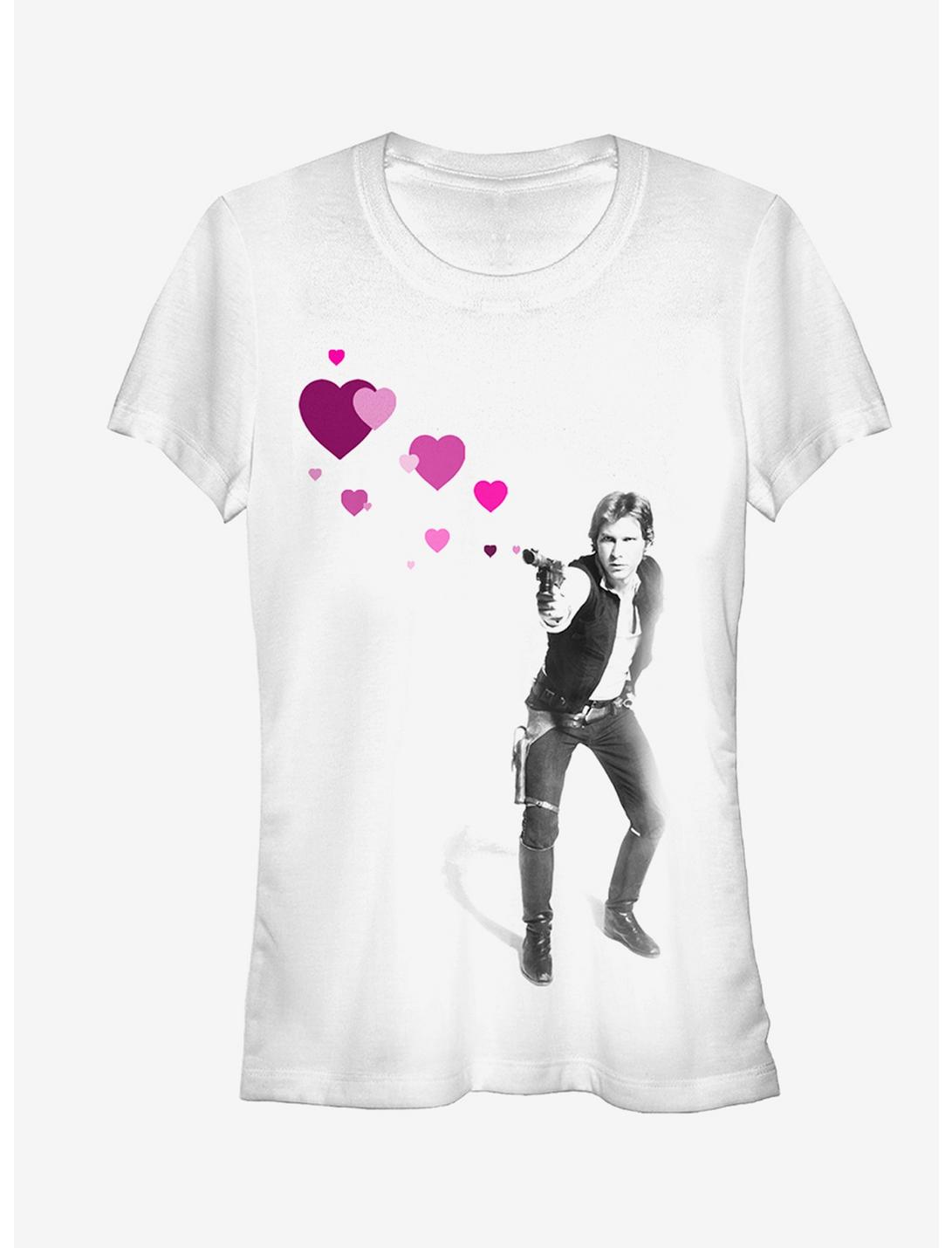 Star Wars Han Shot Hearts Girls T-Shirt, WHITE, hi-res