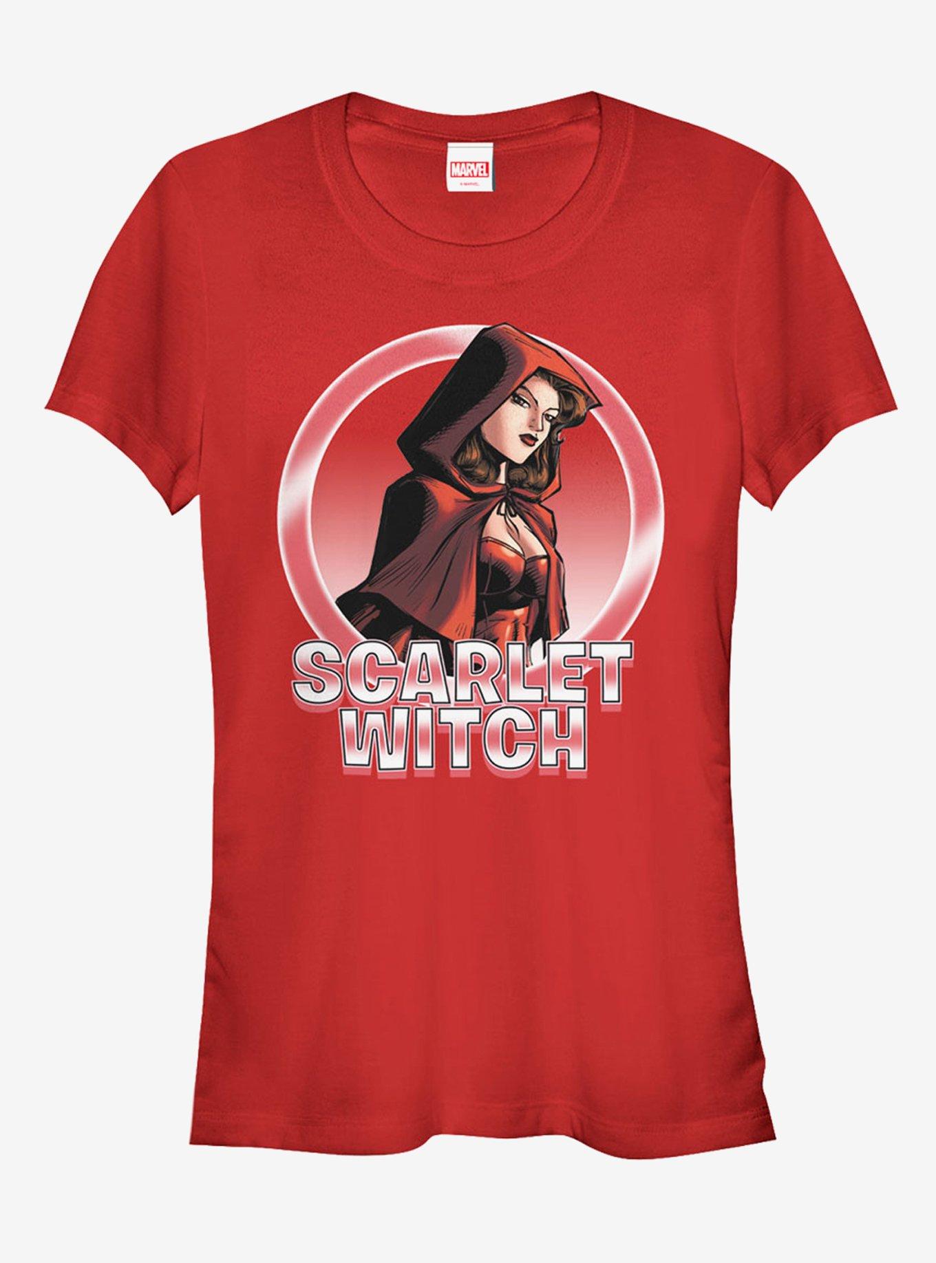 Marvel Scarlet Witch Circle Girls T-Shirt, RED, hi-res