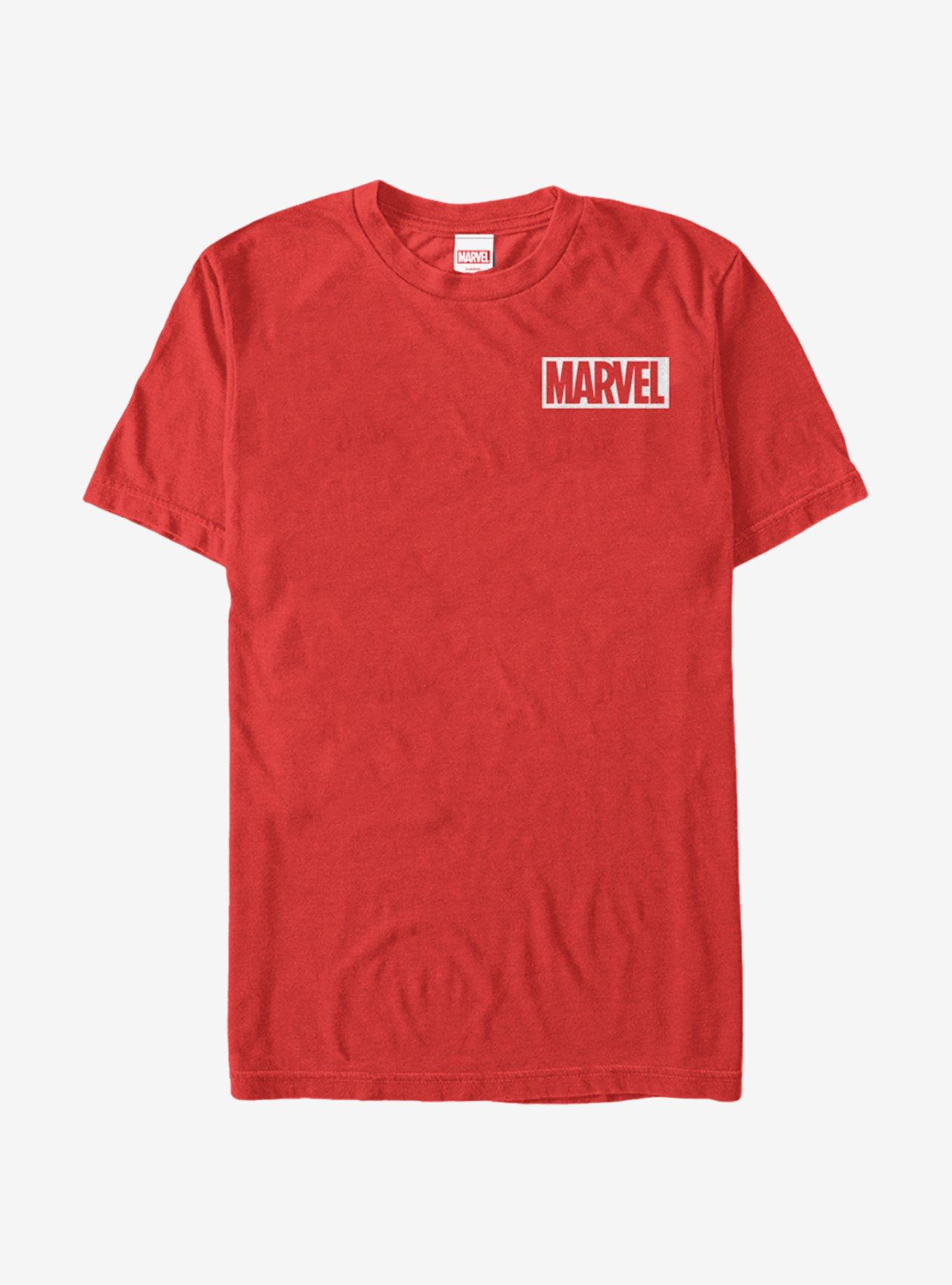 Marvel Mini Logo T-Shirt, RED, hi-res