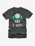Nintendo 1-Up Green Mushroom T-Shirt, CHAR HTR, hi-res