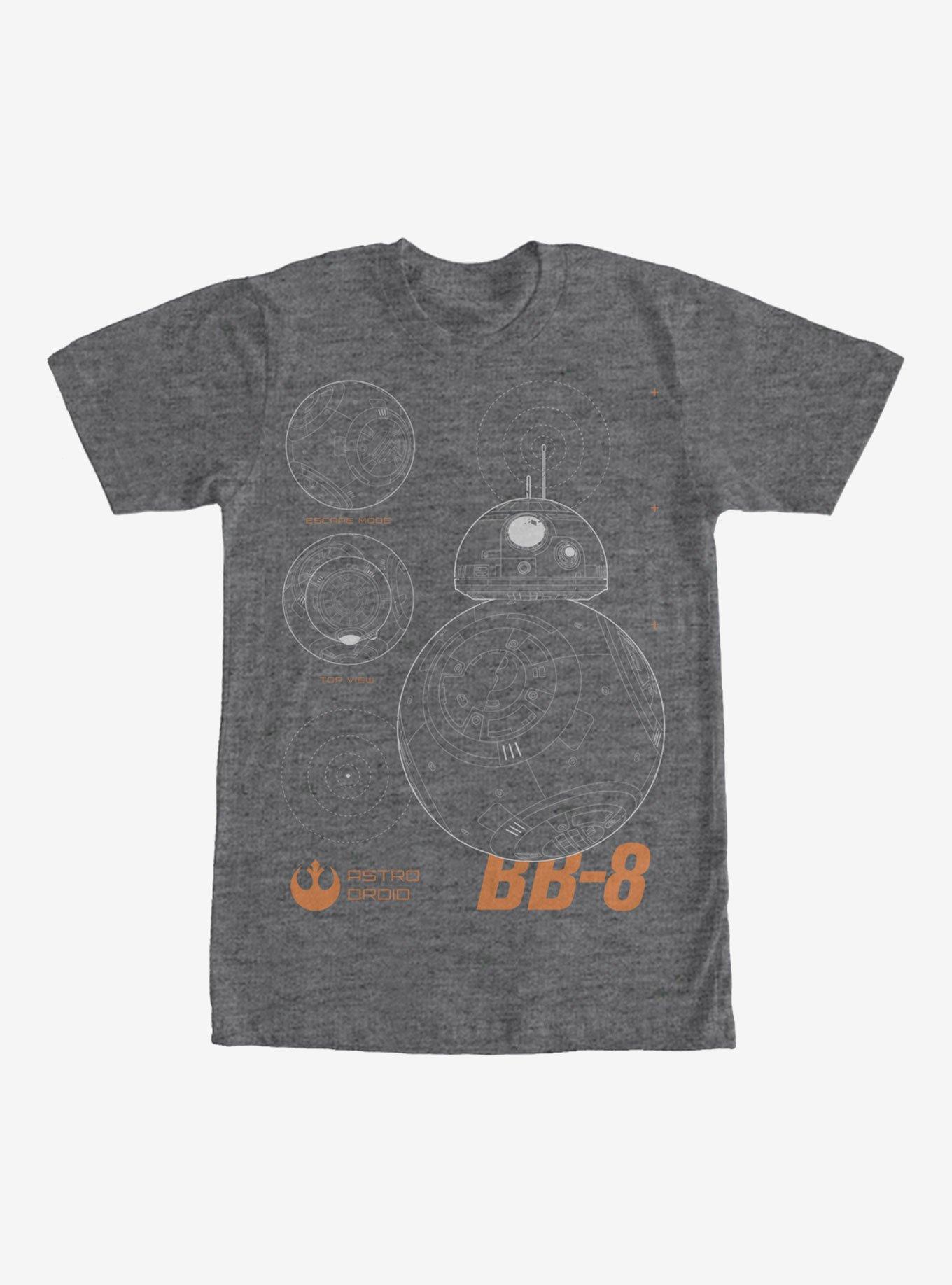 Star Wars BB-8 Graphic T-Shirt, CHAR HTR, hi-res