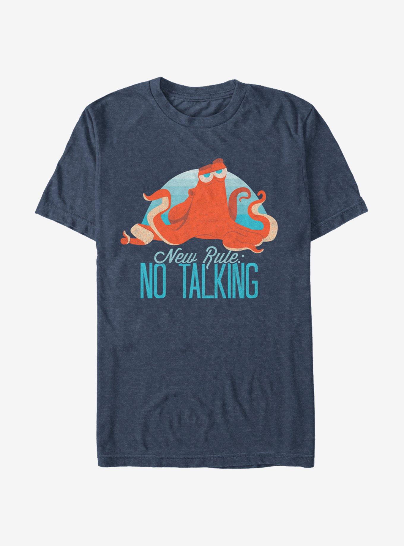 Disney Pixar Finding Dory Hank No Talking Rule T-Shirt, NAVY HTR, hi-res