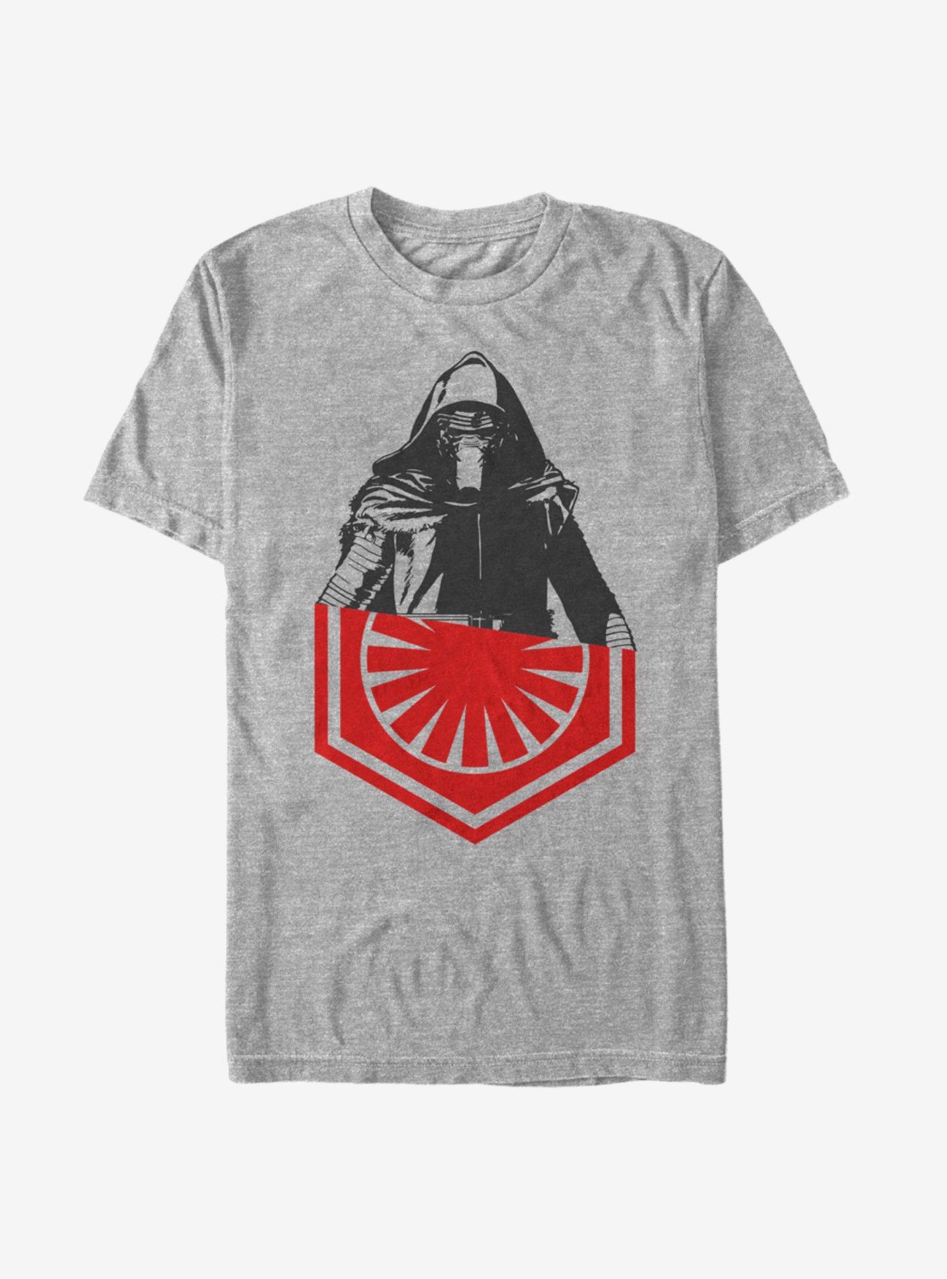 Star Wars Kylo Ren First Order Emblem T-Shirt, ATH HTR, hi-res