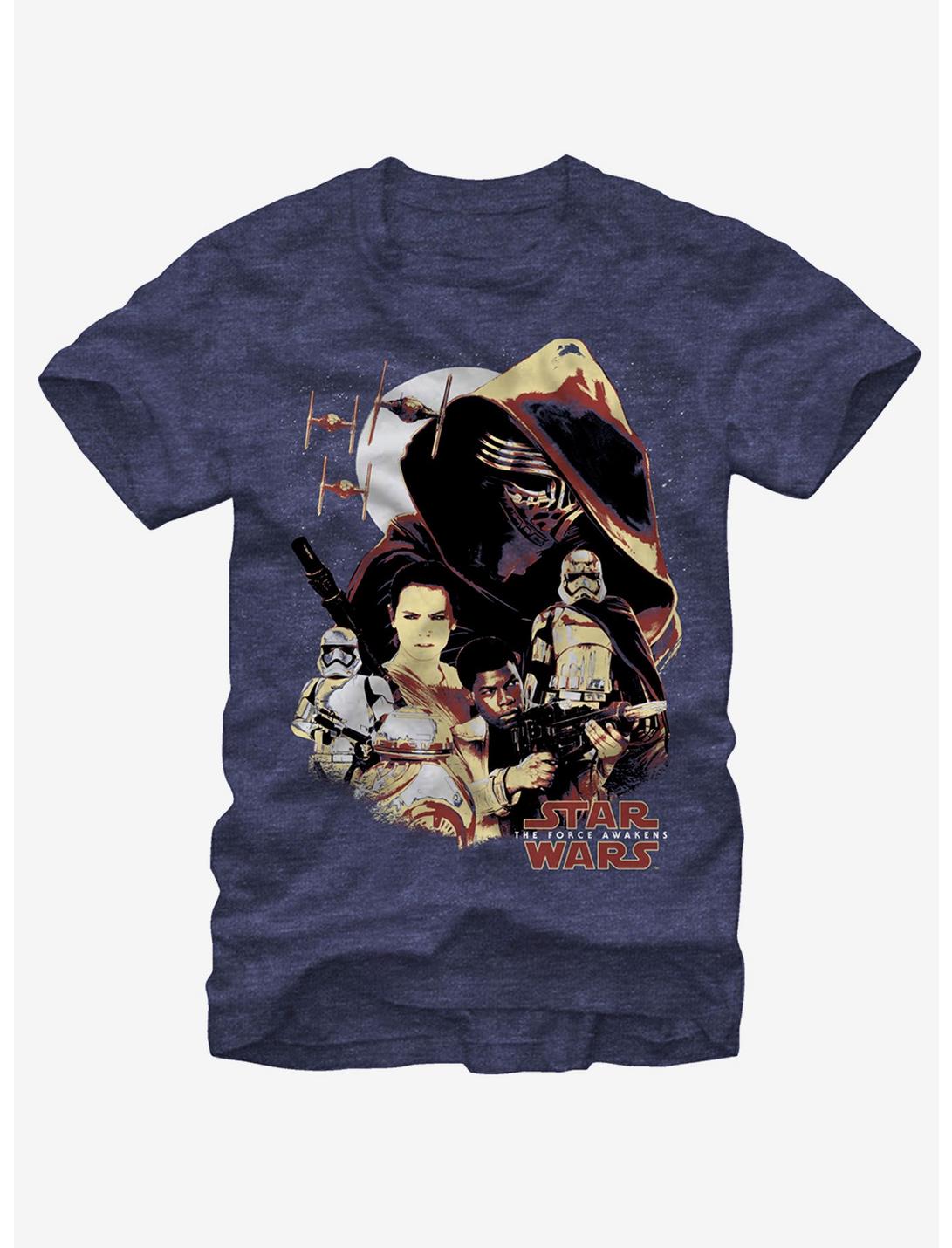 Star Wars Light Side and Dark Side T-Shirt, NAVY HTR, hi-res