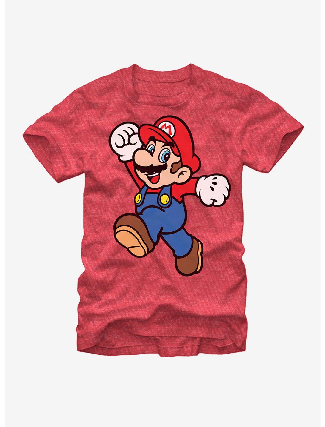 Nintendo Mario Super Pose T-Shirt, RED HTR, hi-res