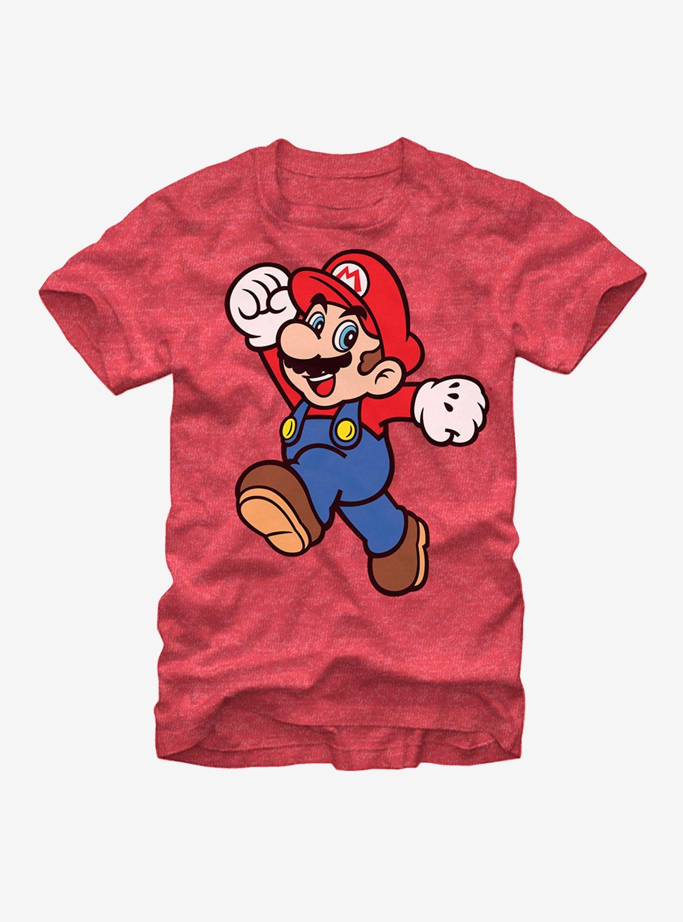 Nintendo Mario Super Pose T-Shirt, RED HTR, hi-res