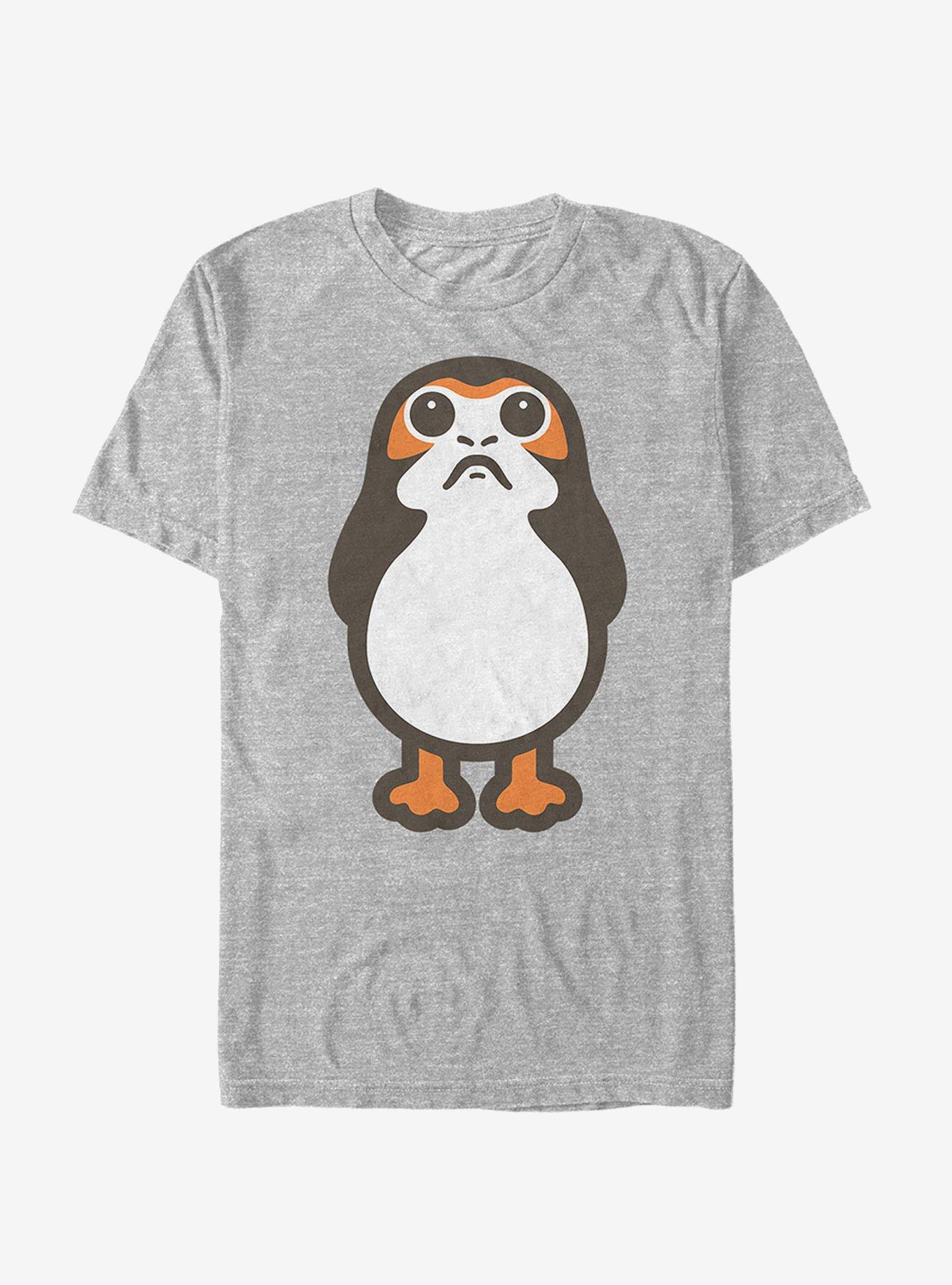 Star Wars Porg Cartoon T-Shirt, ATH HTR, hi-res