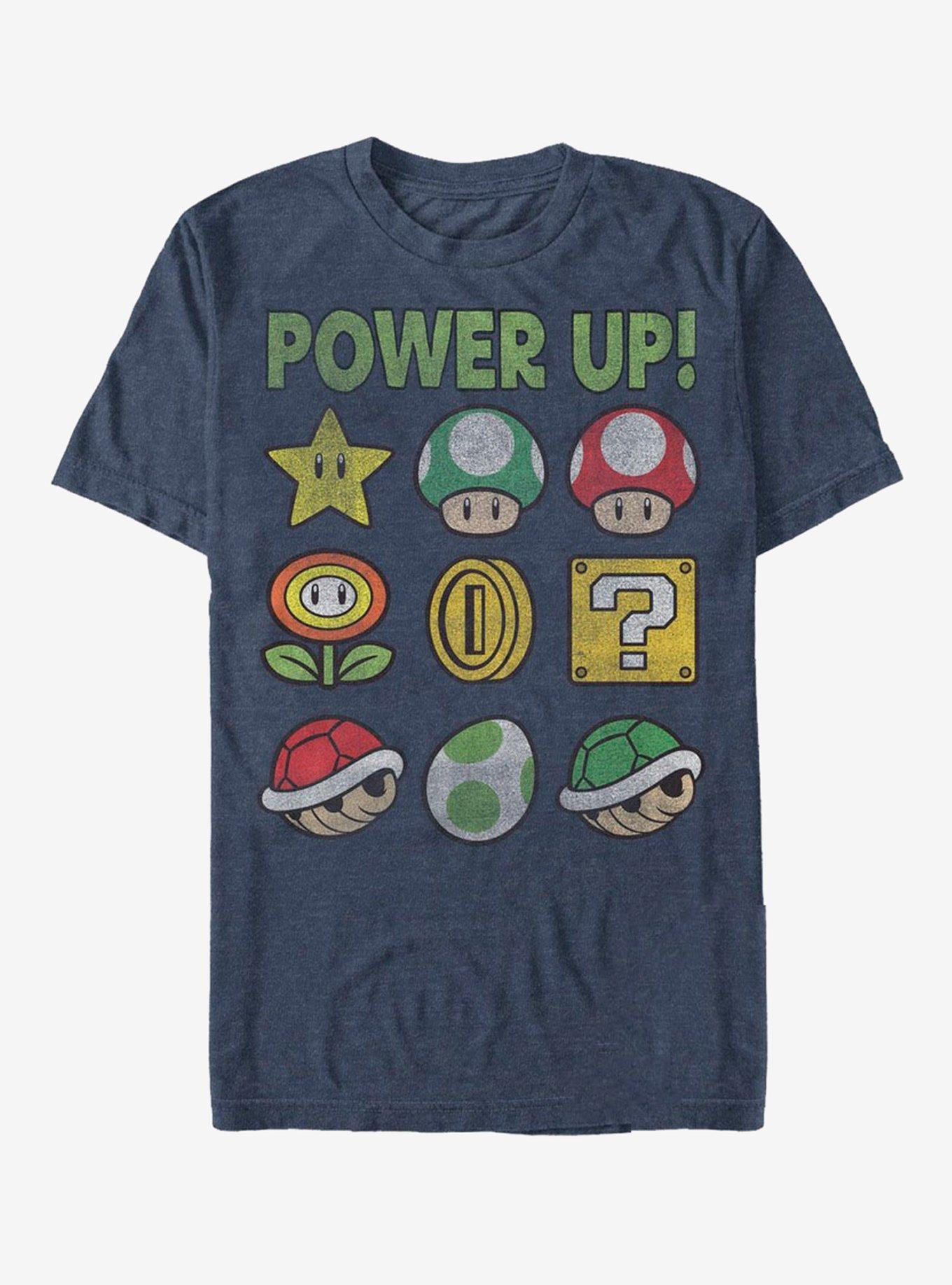 Nintendo Super Mario Power Up Bingo T-Shirt