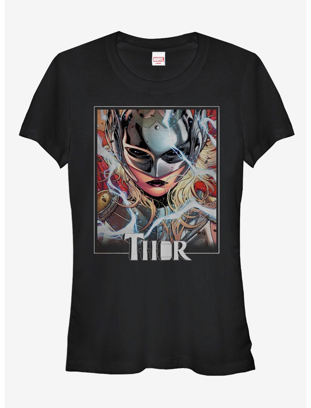 Marvel Jane Foster Thor Mask Girls T-Shirt, BLACK, hi-res