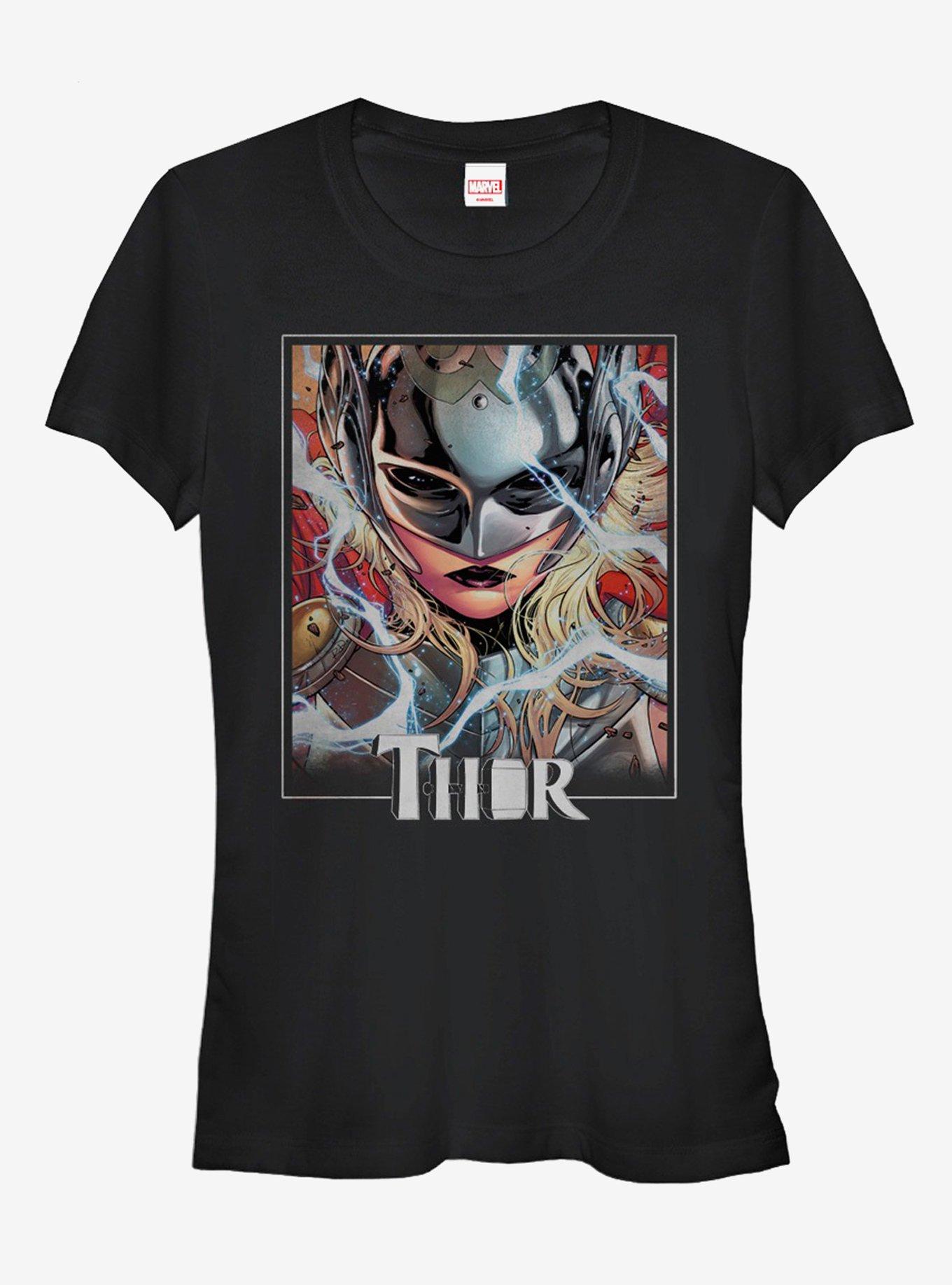 Marvel Jane Foster Thor Mask Girls T-Shirt, BLACK, hi-res