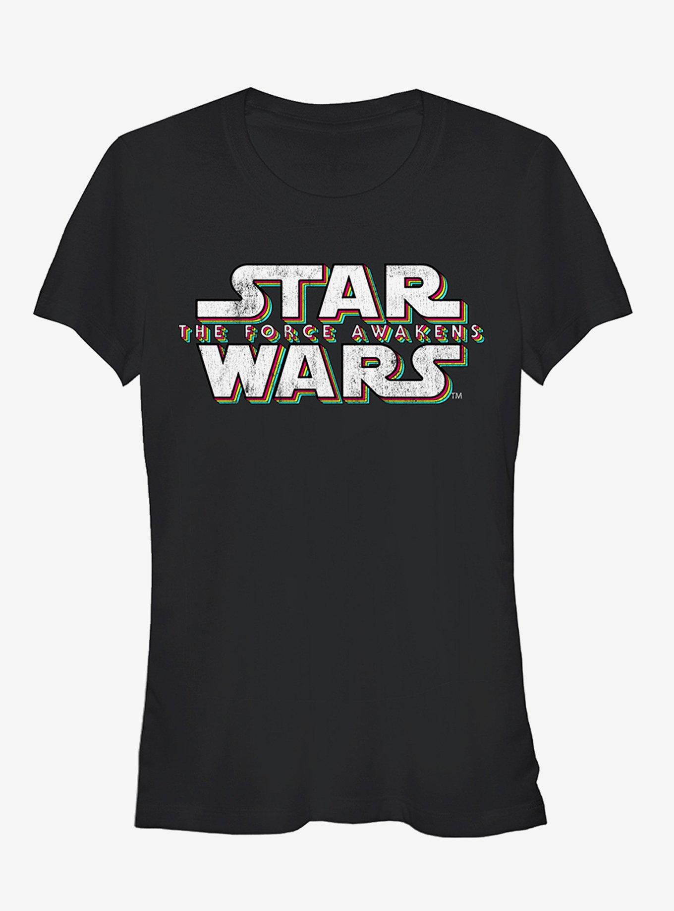 Star Wars Episode VII The Force Awakens Classic Logo Girls T-Shirt